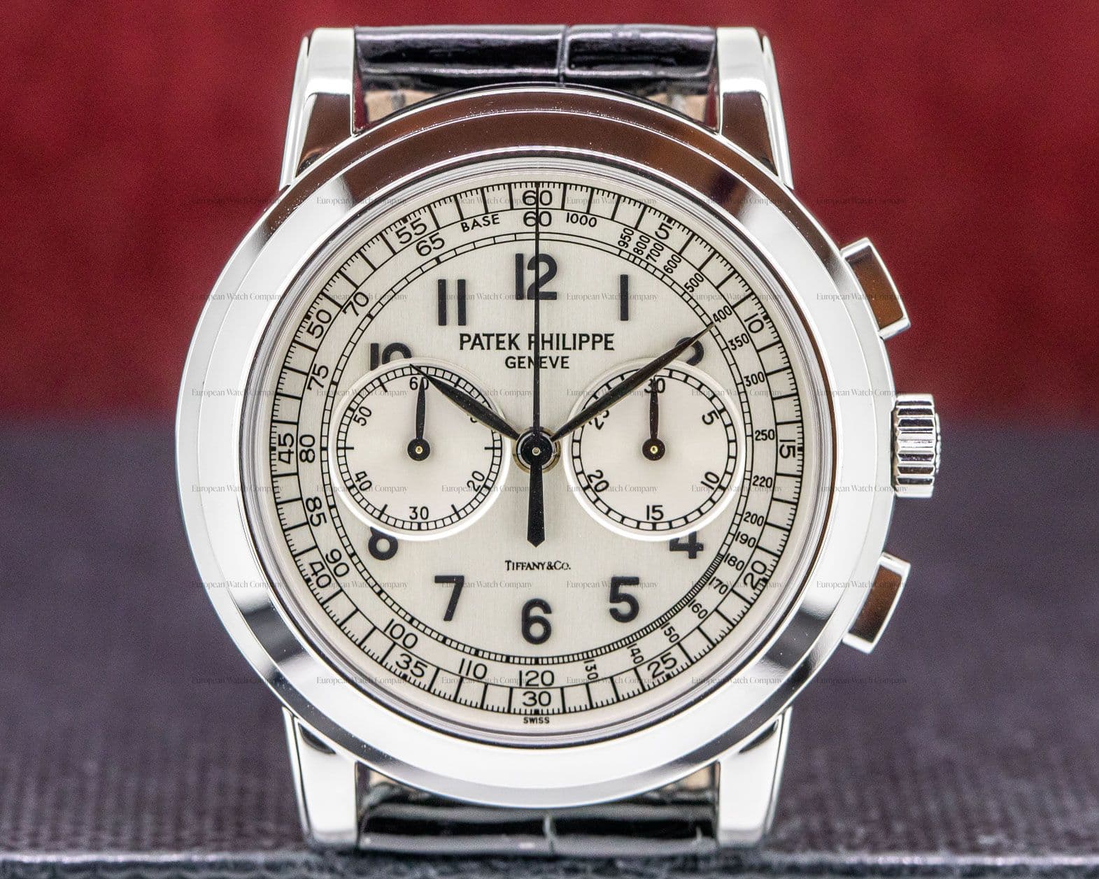 Patek Philippe 5070 TIFFANY & CO White Gold Chronograph UNWORN