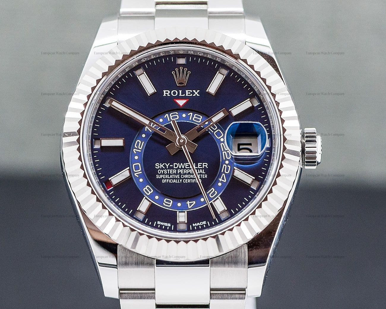 Rolex Sky Dweller Steel Blue SS / SS