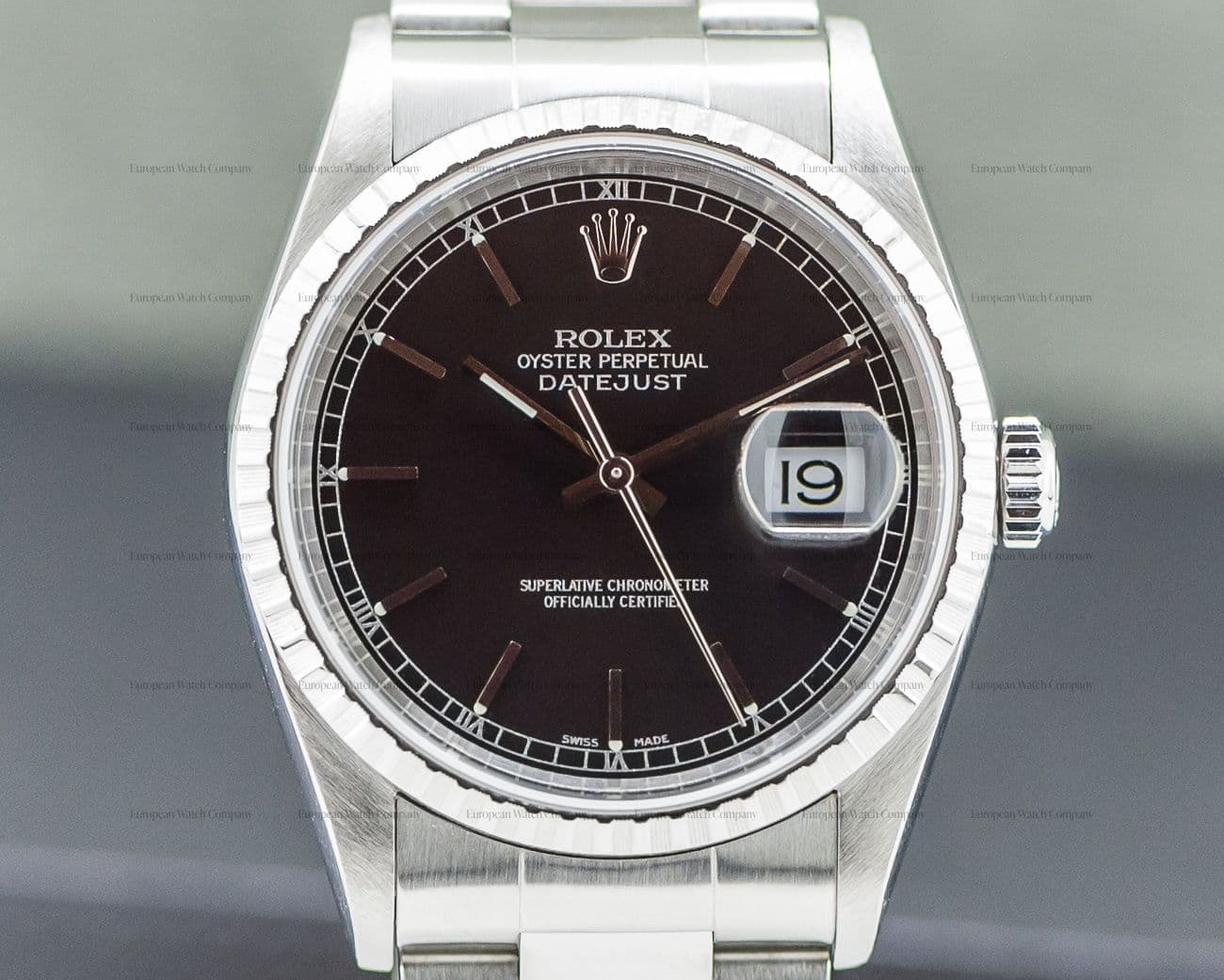 Rolex Datejust Black Dial SS Oyster