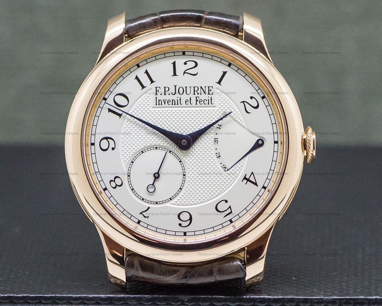 F. P. Journe Chronometre Souverain Red Gold / Silver Dial 40MM