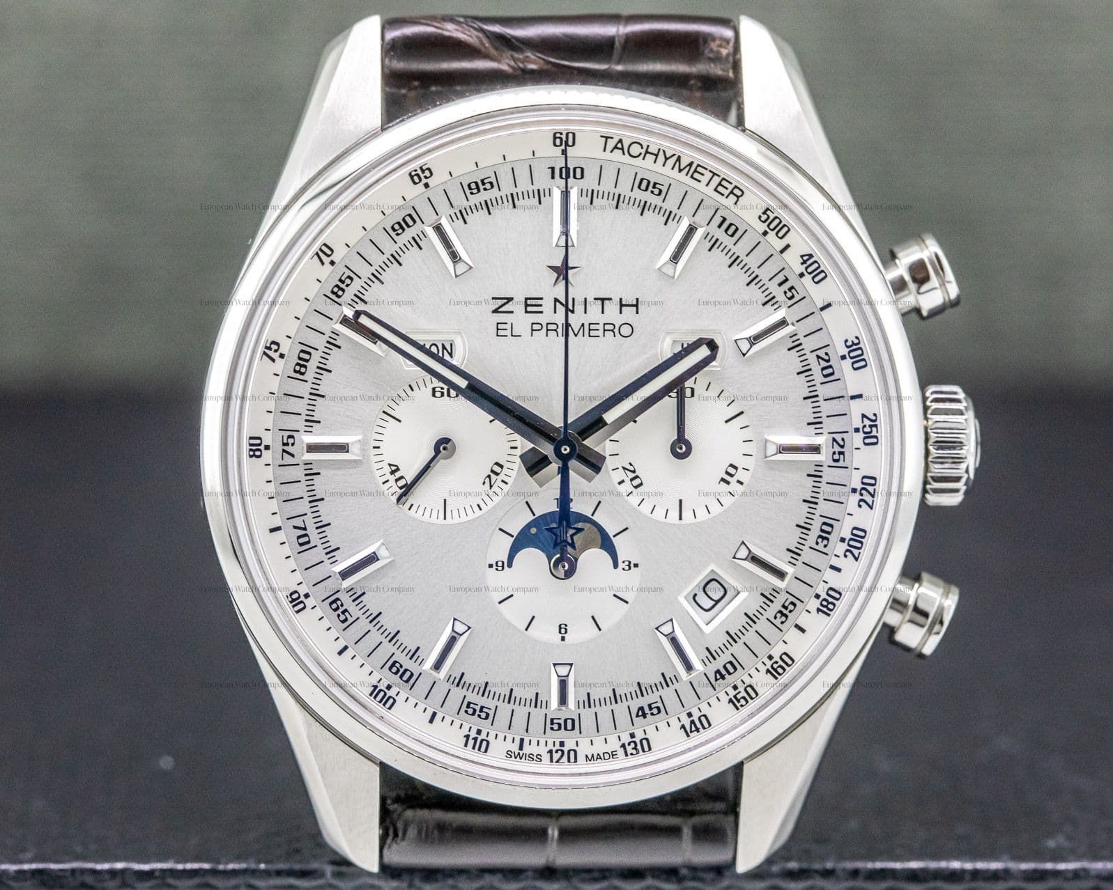 Zenith El Primero 410 Annual Calendar Silver Dial 
