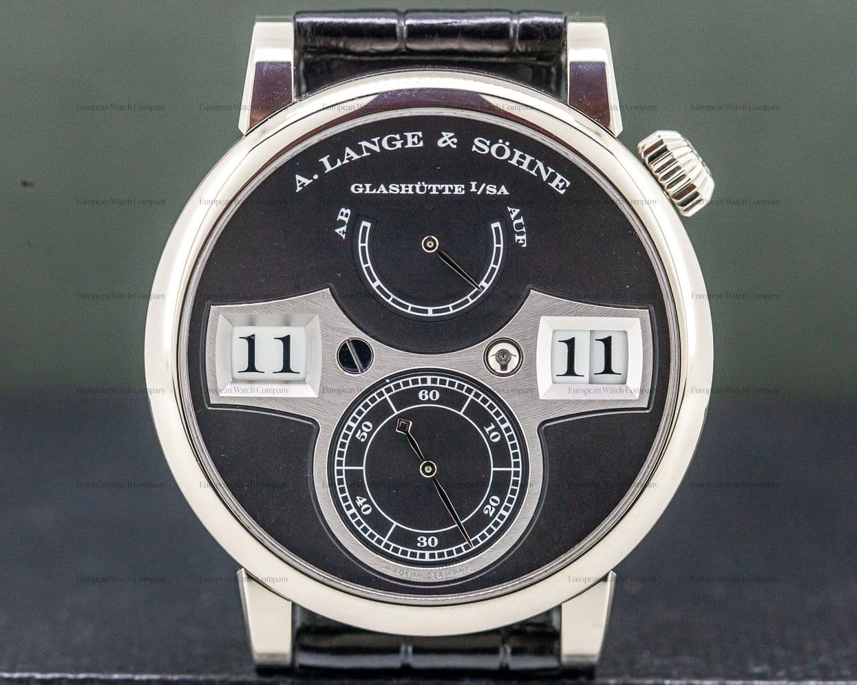 A. Lange and Sohne Zeitwerk 18K White Gold