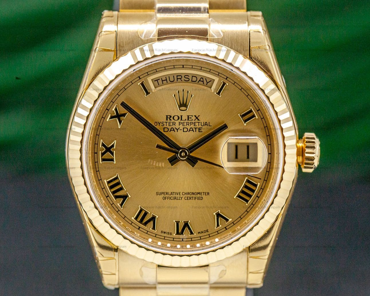 Rolex Day Date President OMAN KHANJAR Champagne Dial 18K Yellow Gold 
