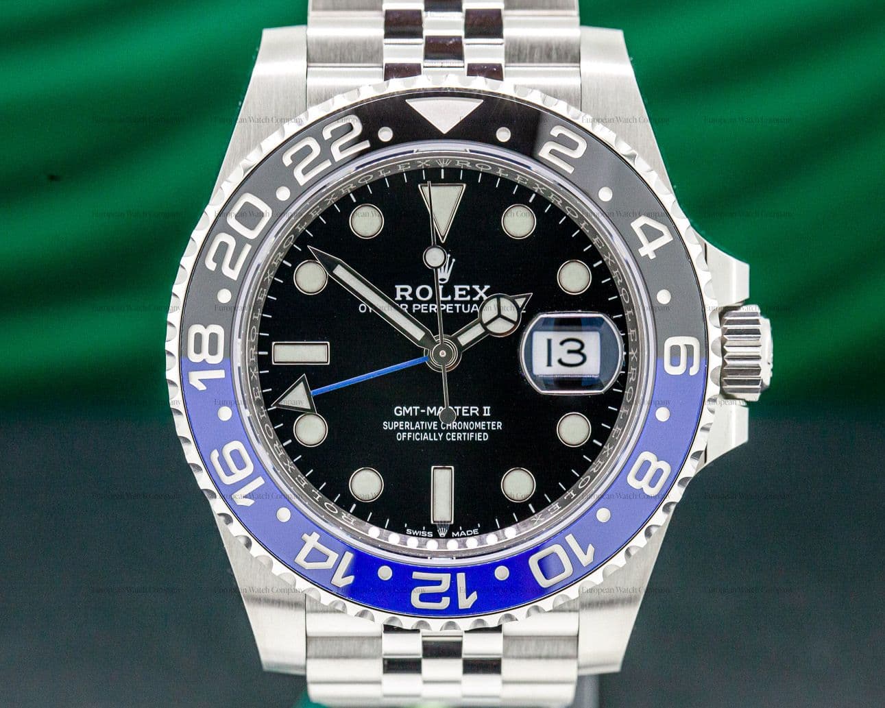 Rolex GMT Master II Ceramic "Batman" SS / Jubilee UNWORN 