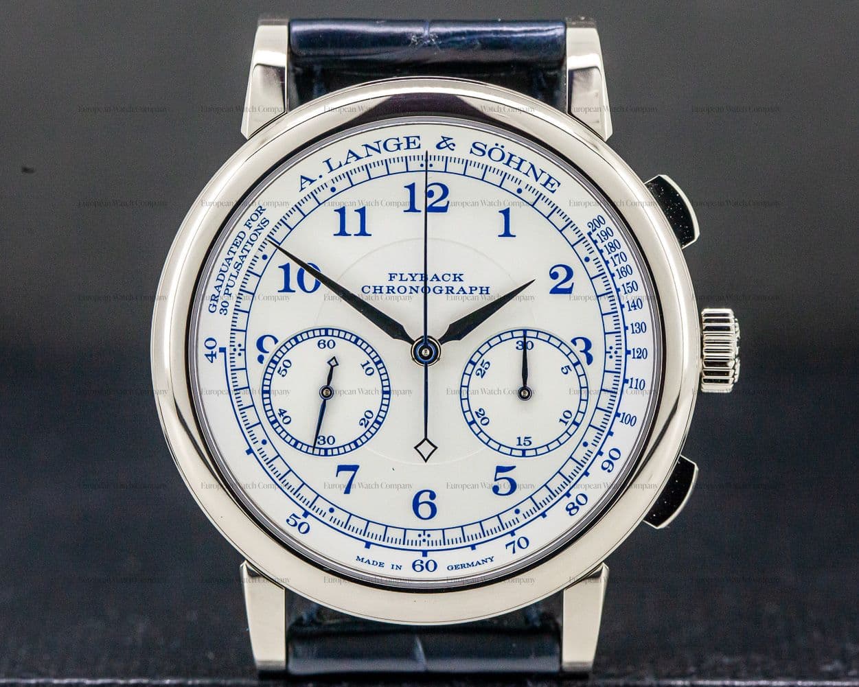 A. Lange and Sohne 1815 Chronograph 18K White Gold BOUTIQUE EDITION 