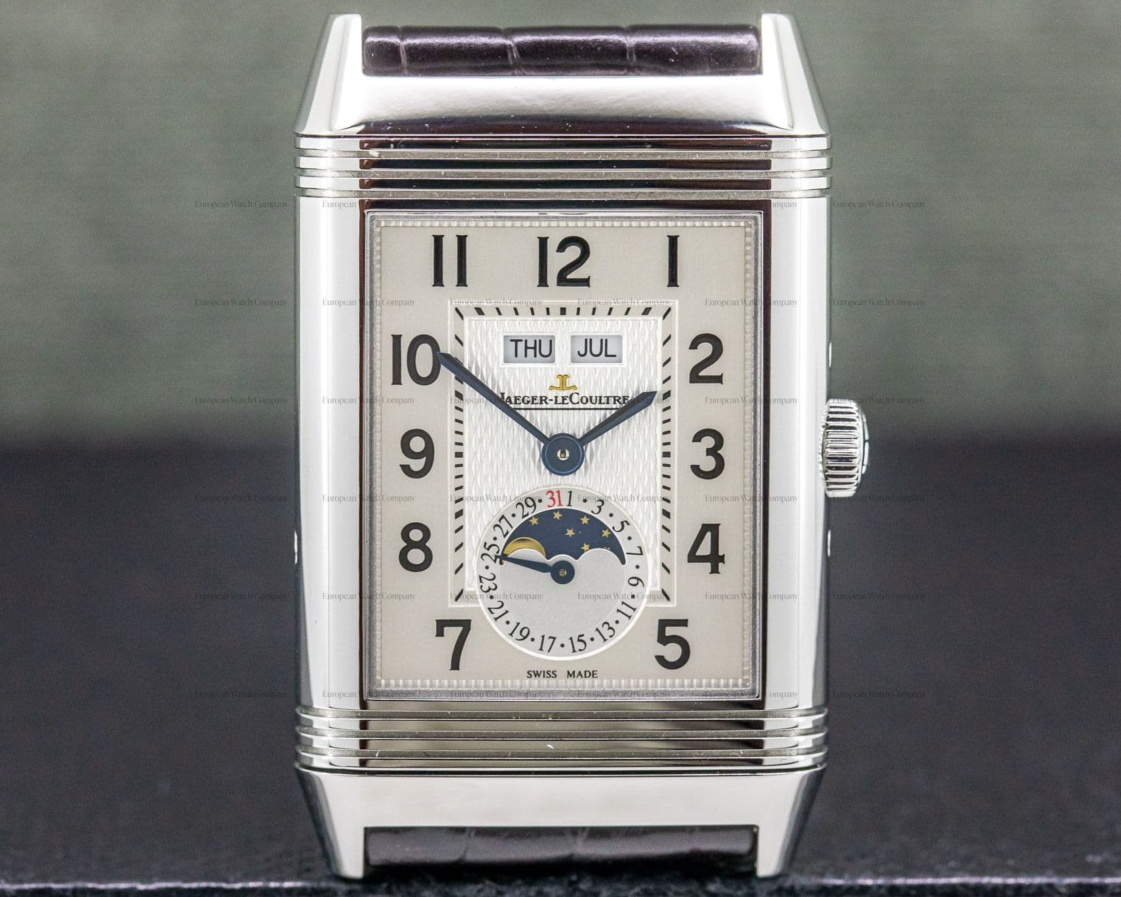 Jaeger LeCoultre Reverso Grande Calendar SS Silver Dial 