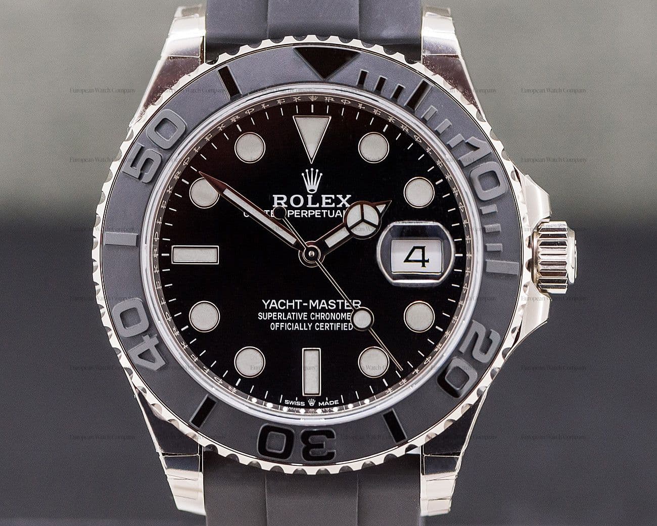 Rolex Yacht Master 18K White Gold / Rubber New 2019 Model UNWORN