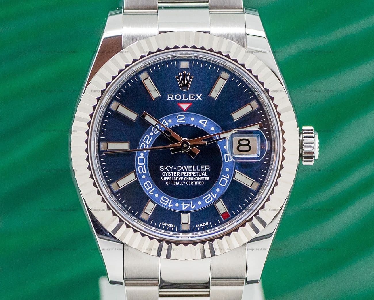 Rolex Sky Dweller Steel Blue SS / SS