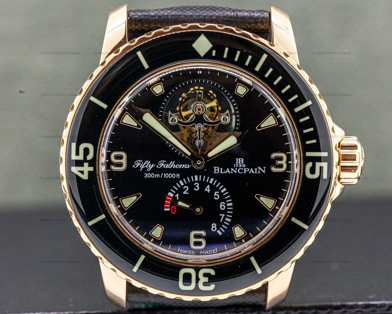 Blancpain Fifty Fathoms 8-Day Tourbillon 18K Rose Gold / Kevlar 