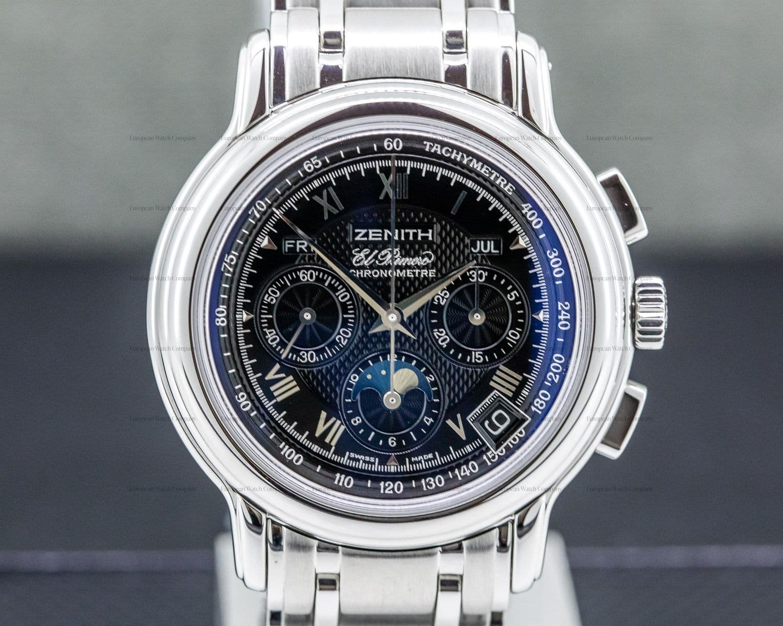 Zenith Chronomaster T El Primero Moon Black Dial SS 