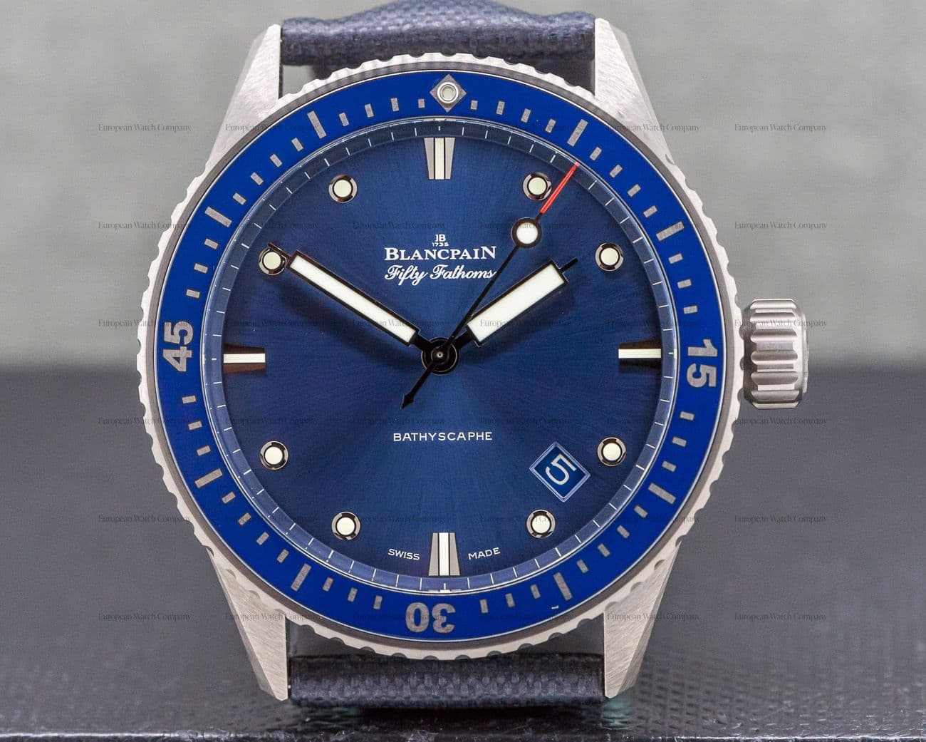 Blancpain Fifty Fathoms Bathyscaphe Ceramic Blue UNWORN