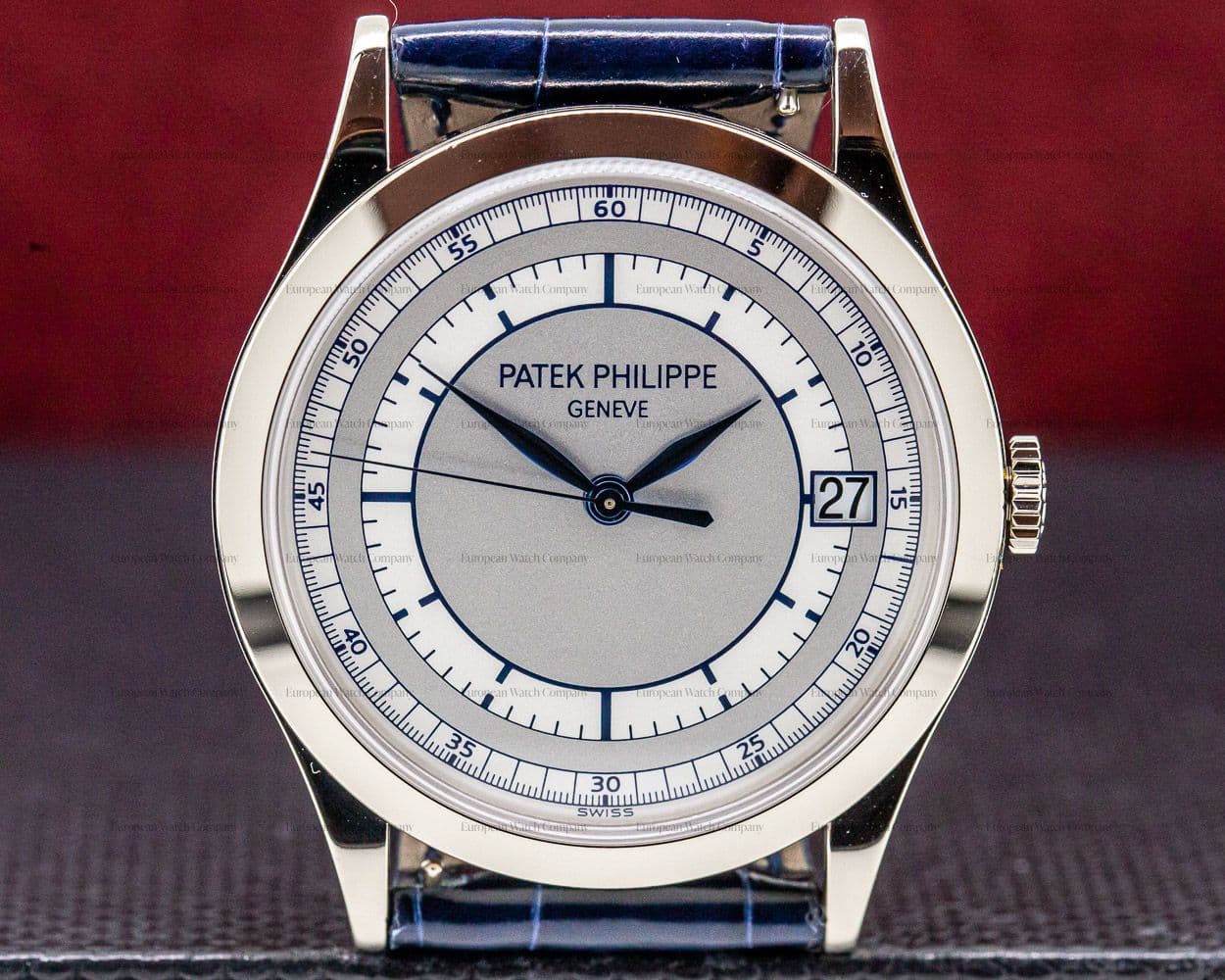 Patek Philippe Calatrava 18K White Gold Sector Dial 