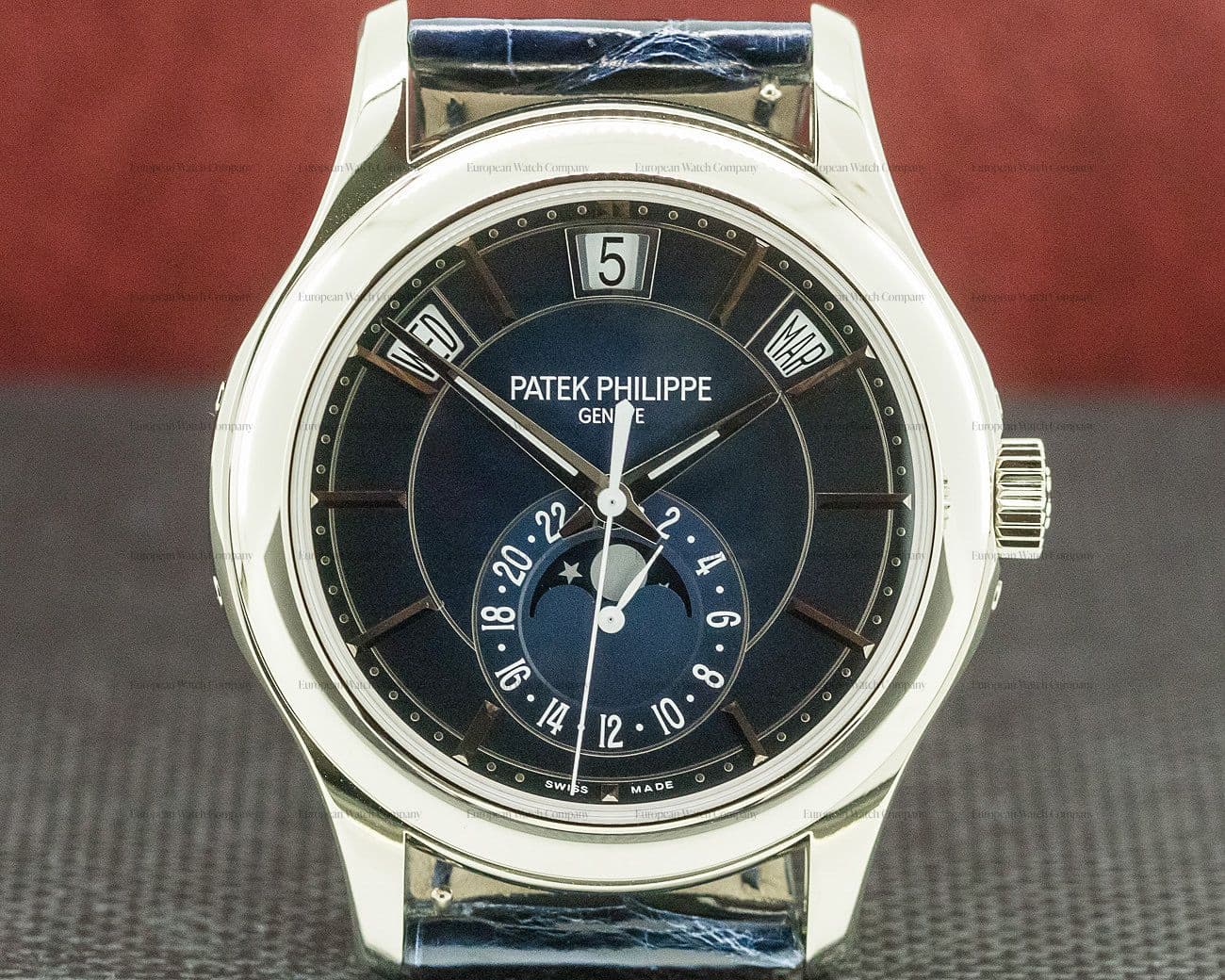 Patek Philippe Annual Calendar Blue Dial 18K White Gold UNWORN

