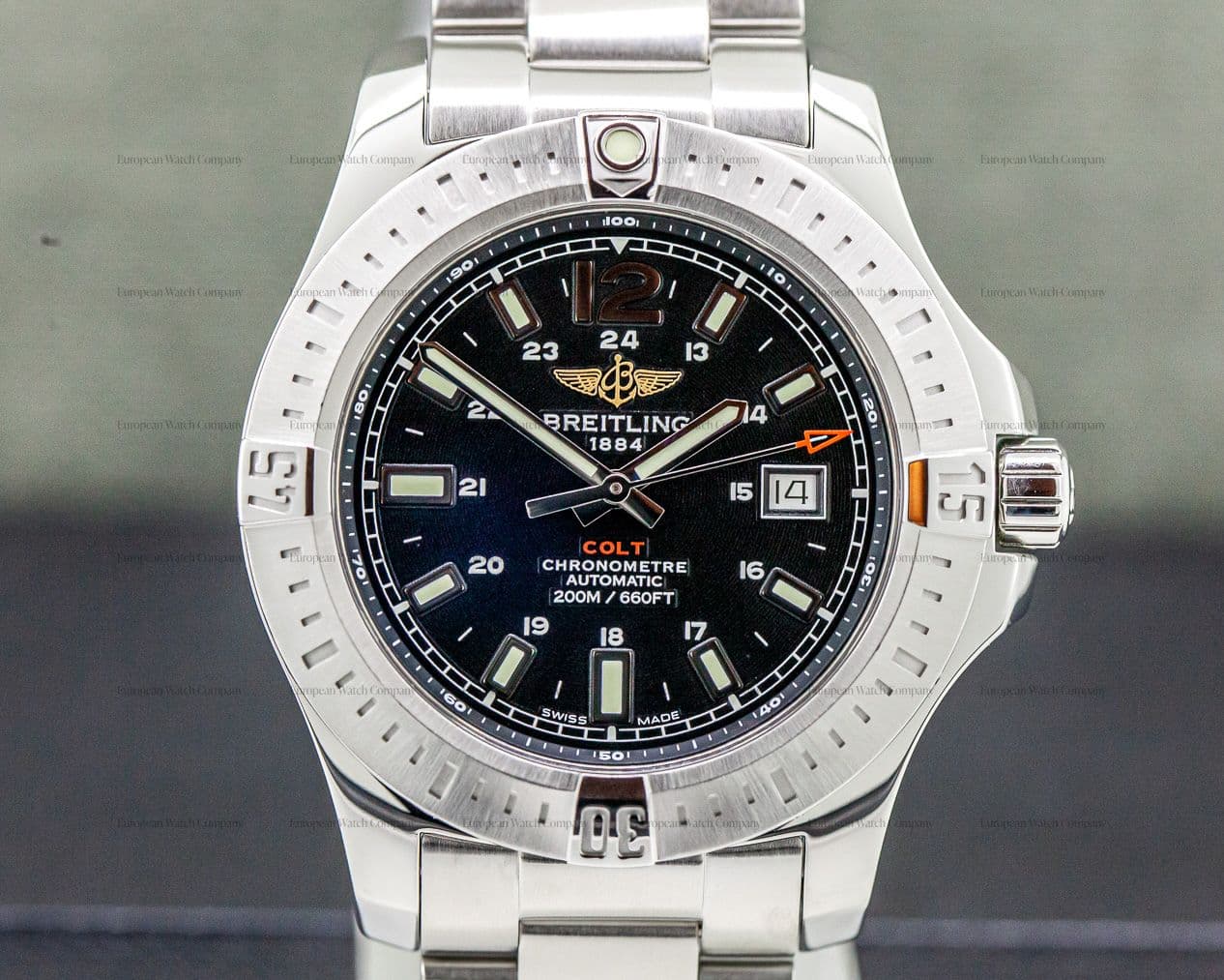 Breitling Colt Black Dial SS / SS Automatic 44MM
