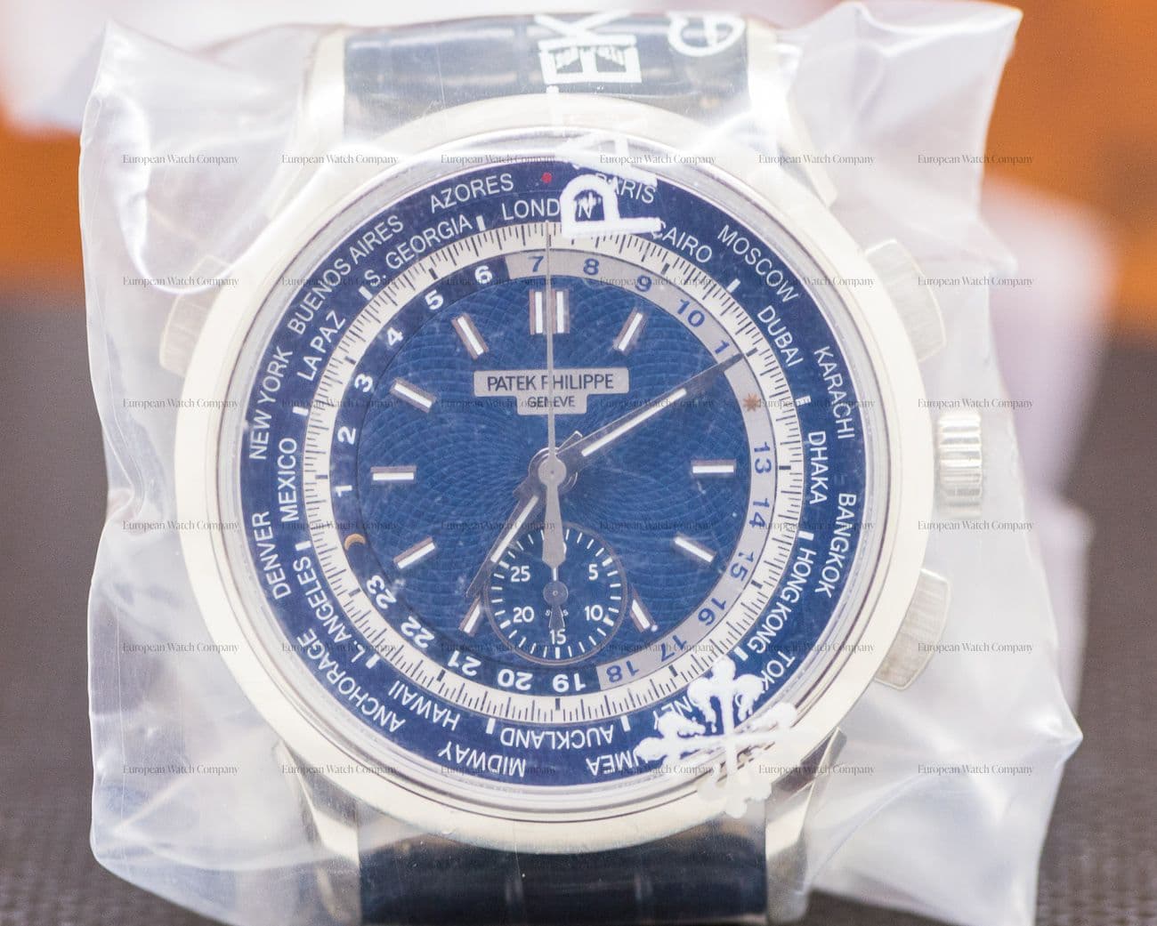Patek Philippe World Time Chronograph 18k White Gold UNWORN & SEALED