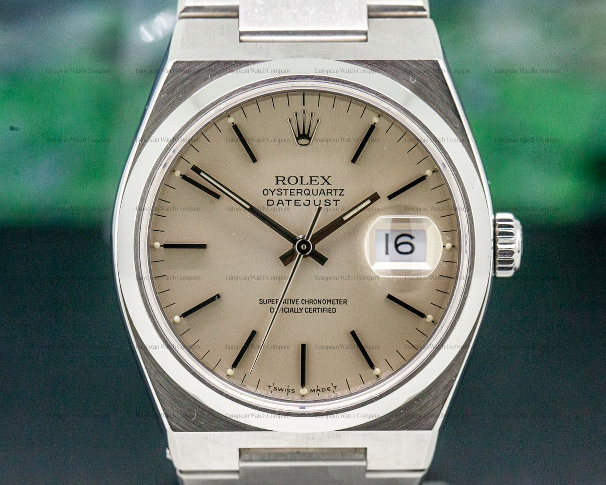 Rolex OysterQuartz Silver Dial / SS FULL SET WOW 