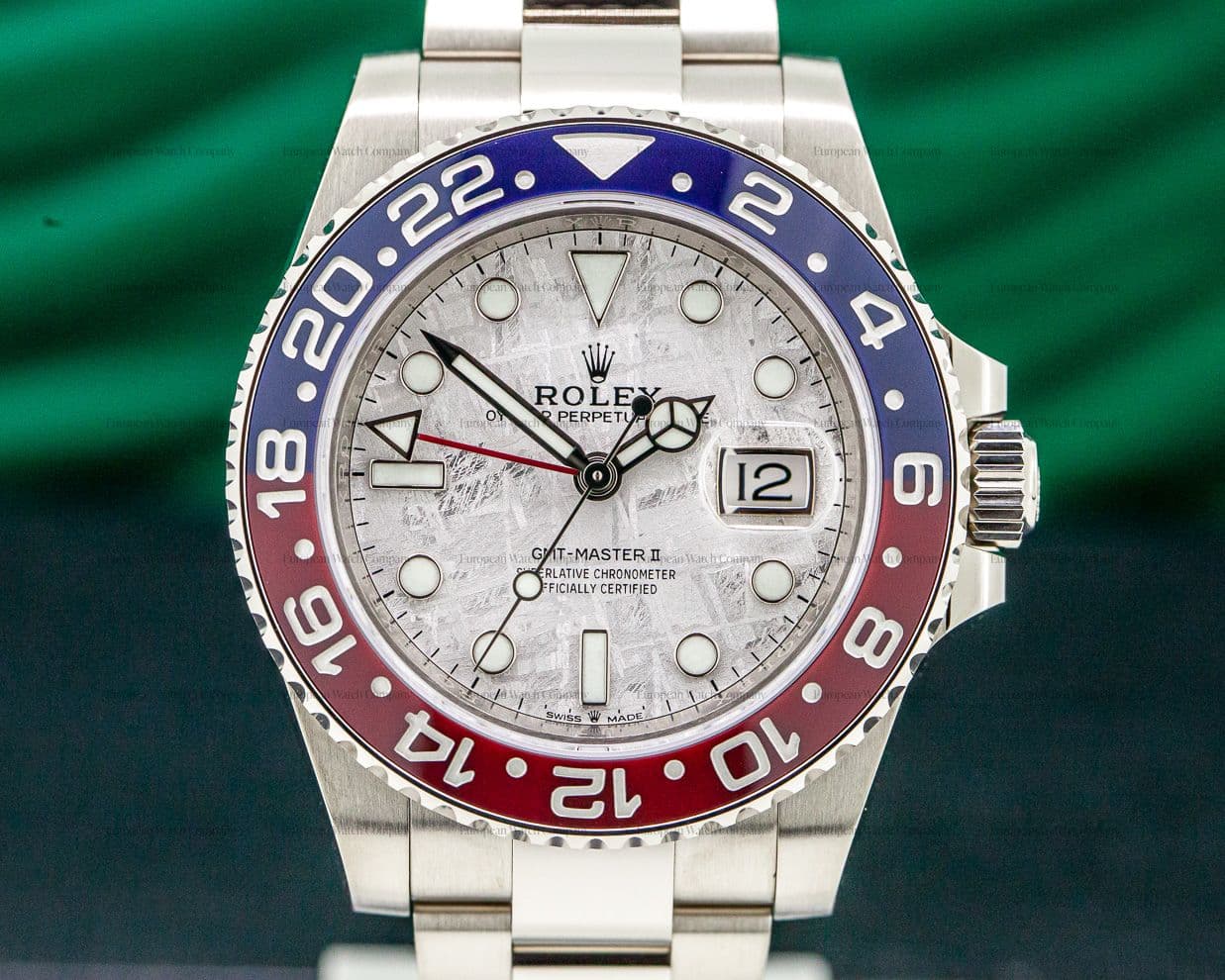 Rolex GMT Master II Ceramic "Pepsi" White Gold METEORITE DIAL 