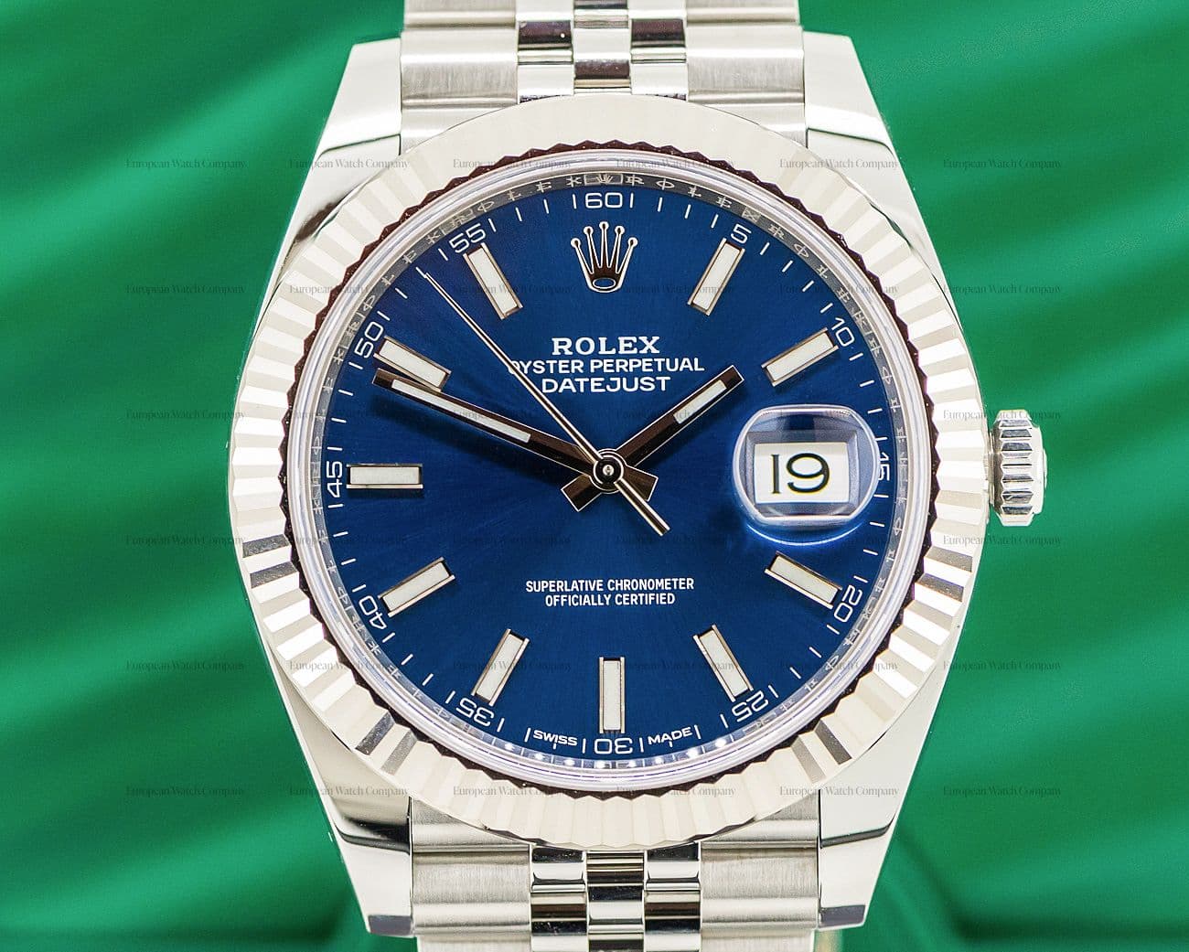 Rolex Datejust 41 Blue Stick Dial SS / SS