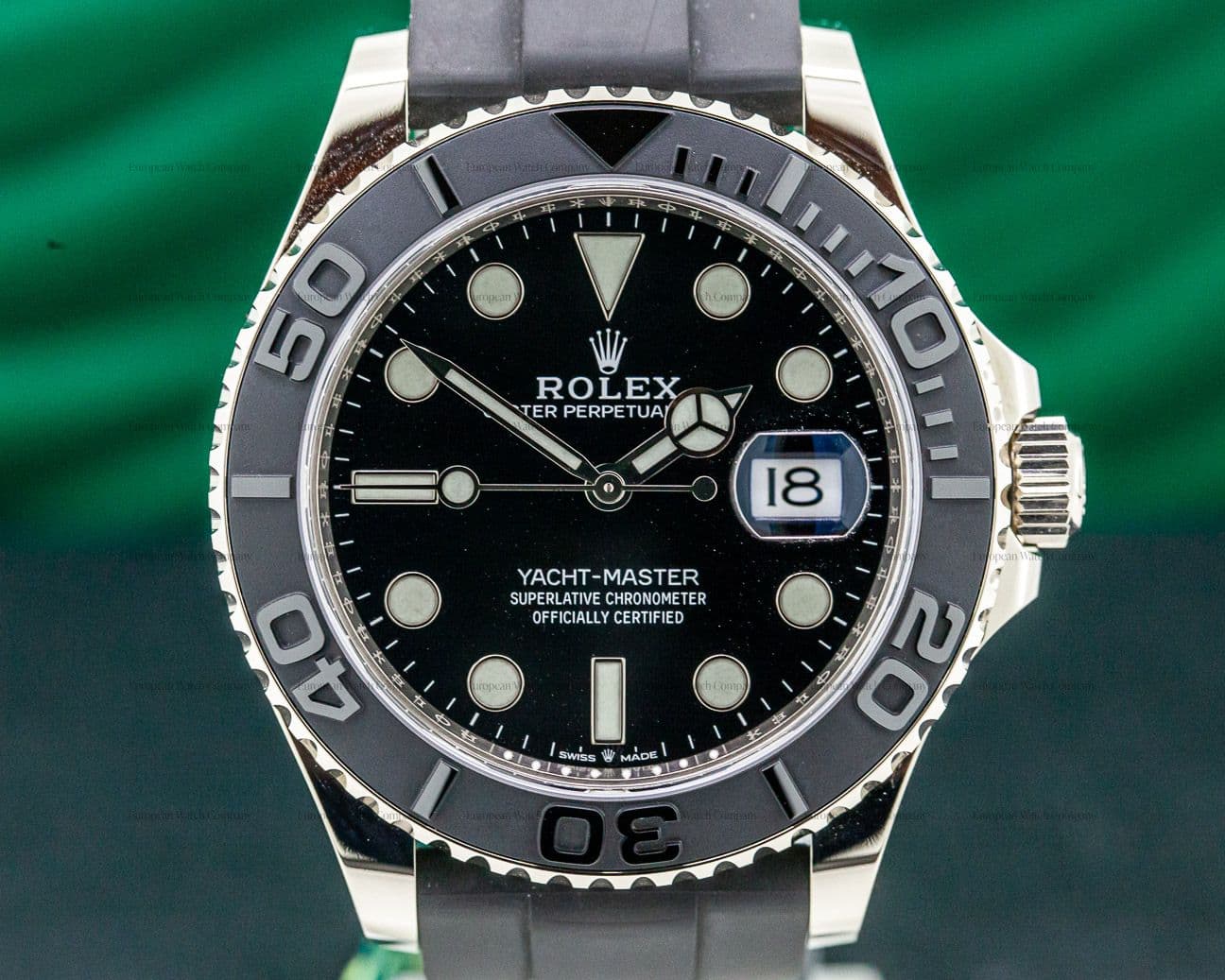 Rolex Yacht Master 18K White Gold / Rubber New 2019 Model UNWORN