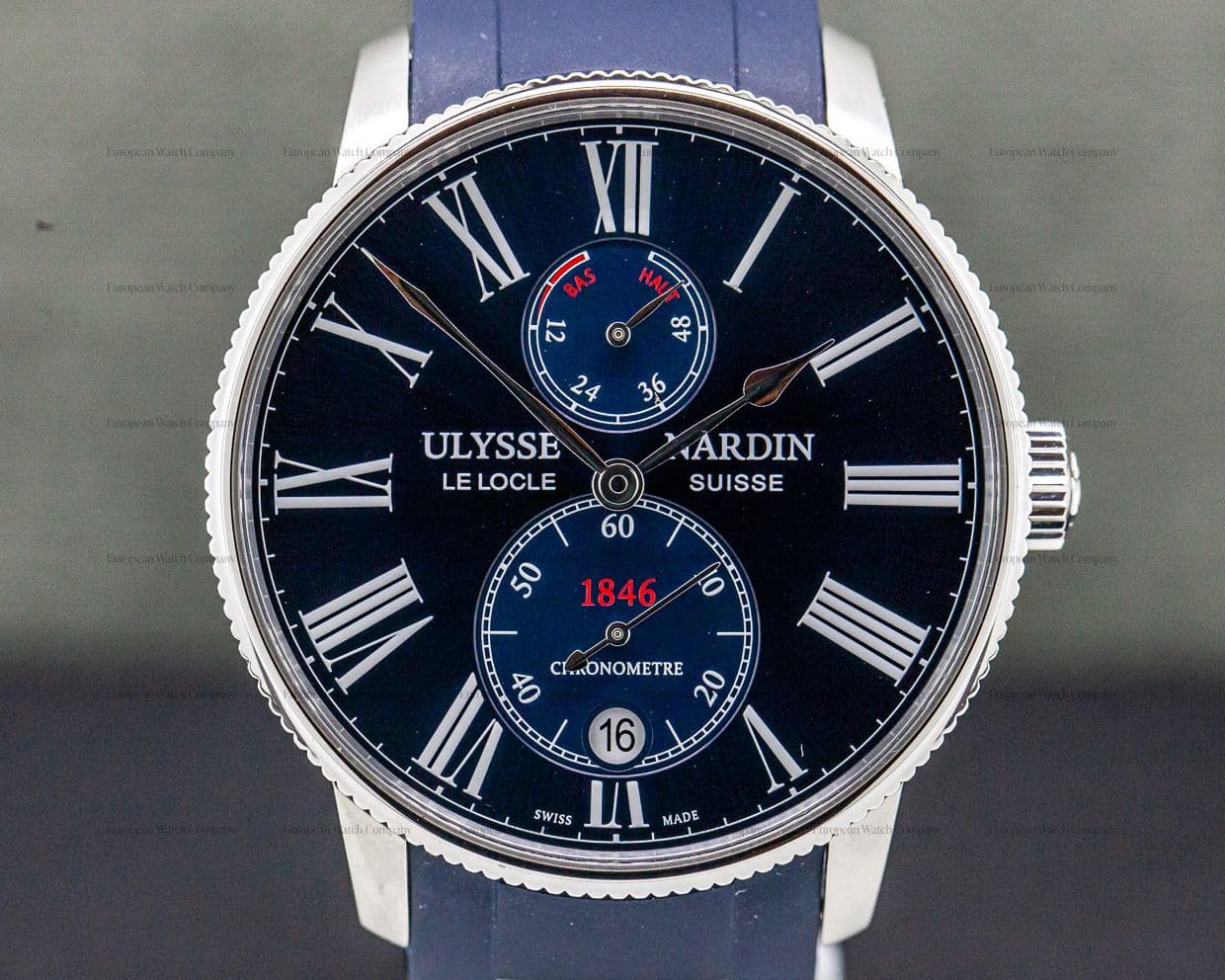 Ulysse Nardin Marine Chronometer Torpilleur Blue Dial SS 