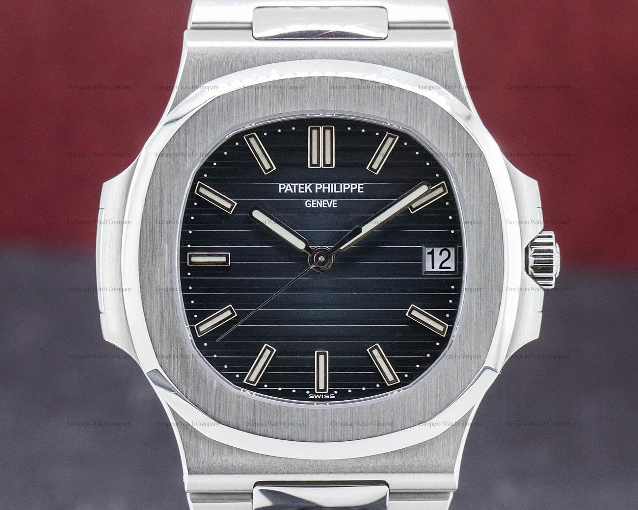 Patek Philippe Jumbo Nautilus Blue Dial SS FULL SET  