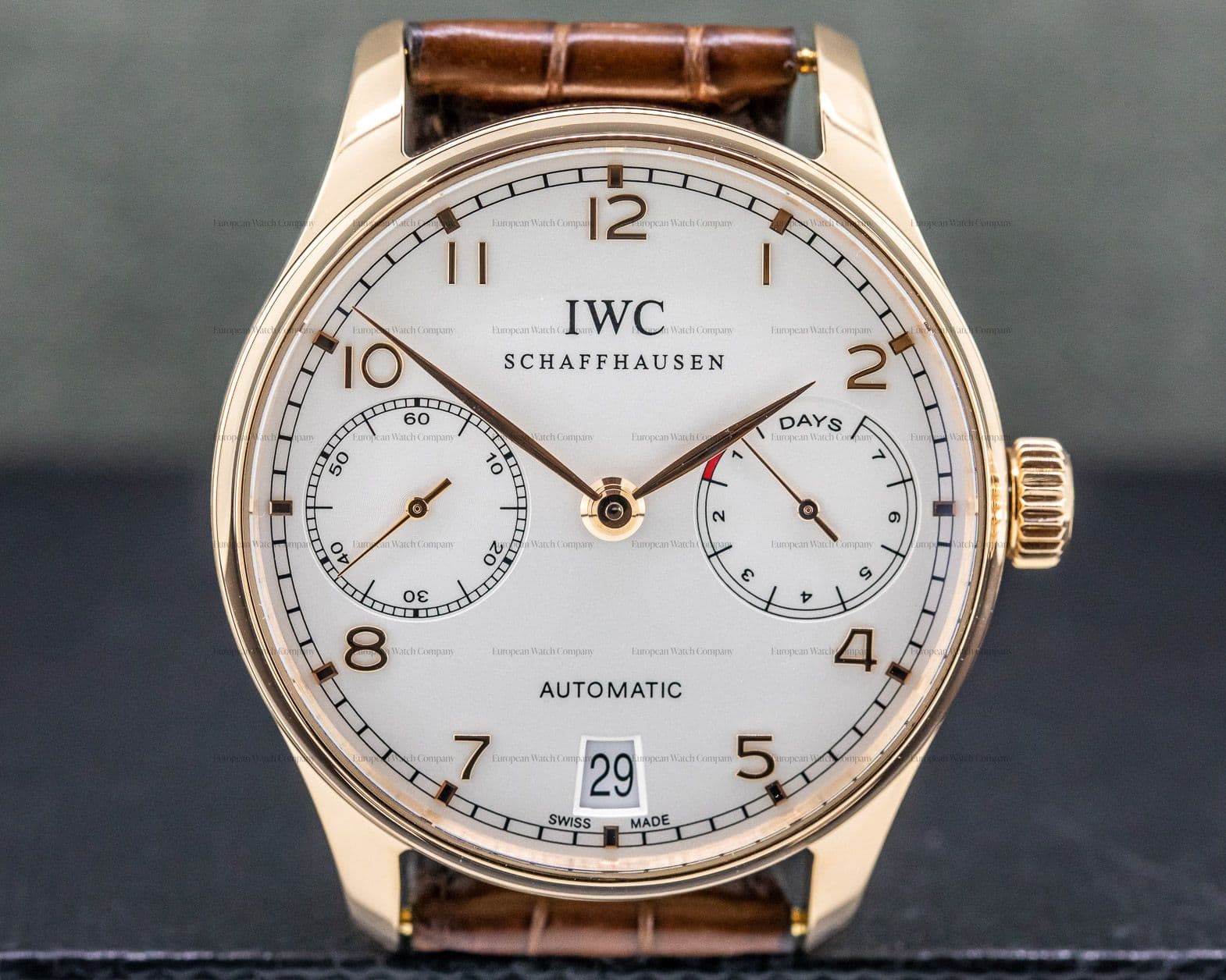 IWC Portuguese 7 Day Automatic 18k Rose Gold