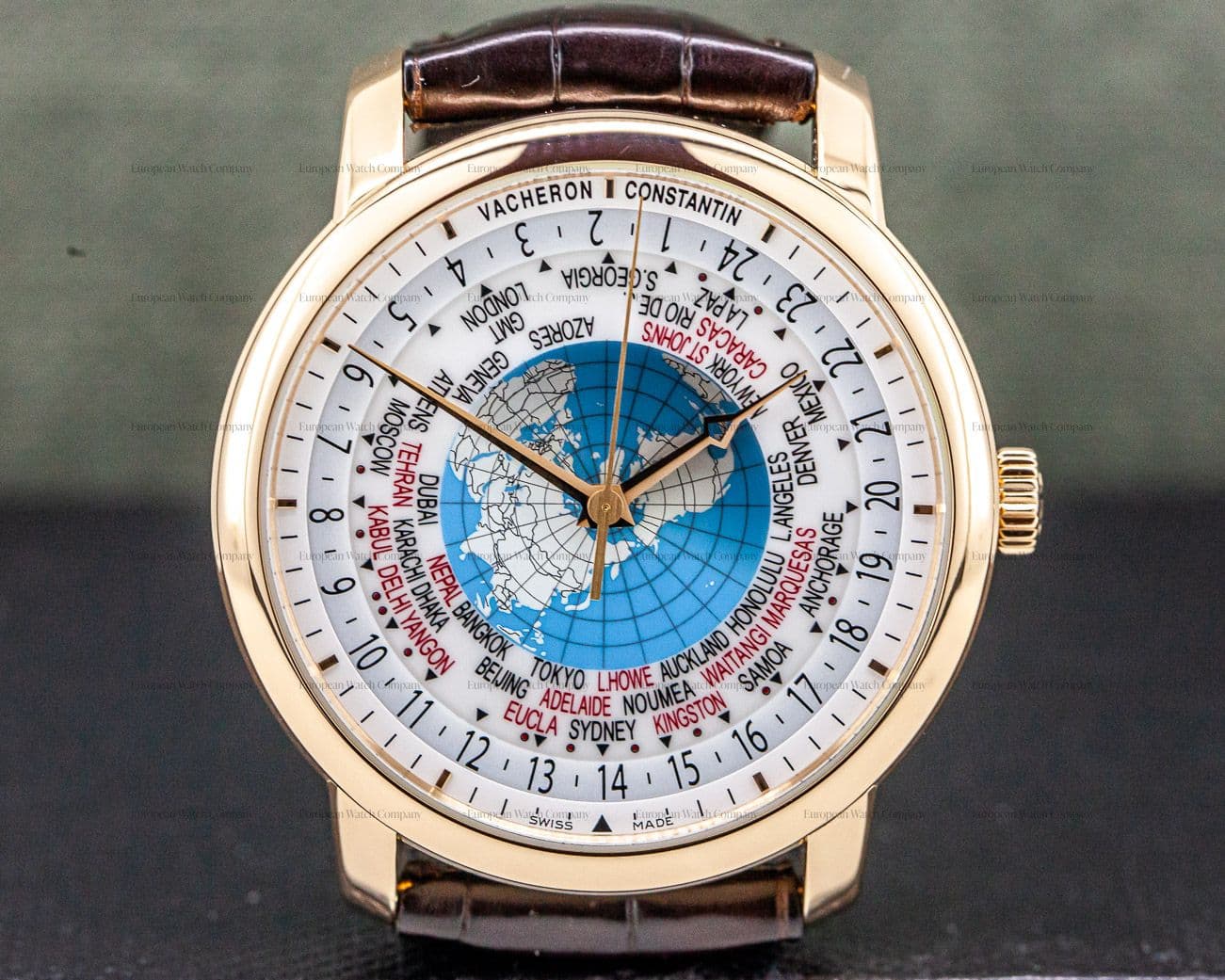 Vacheron Constantin Patrimony Traditionnelle World Time Rose Gold