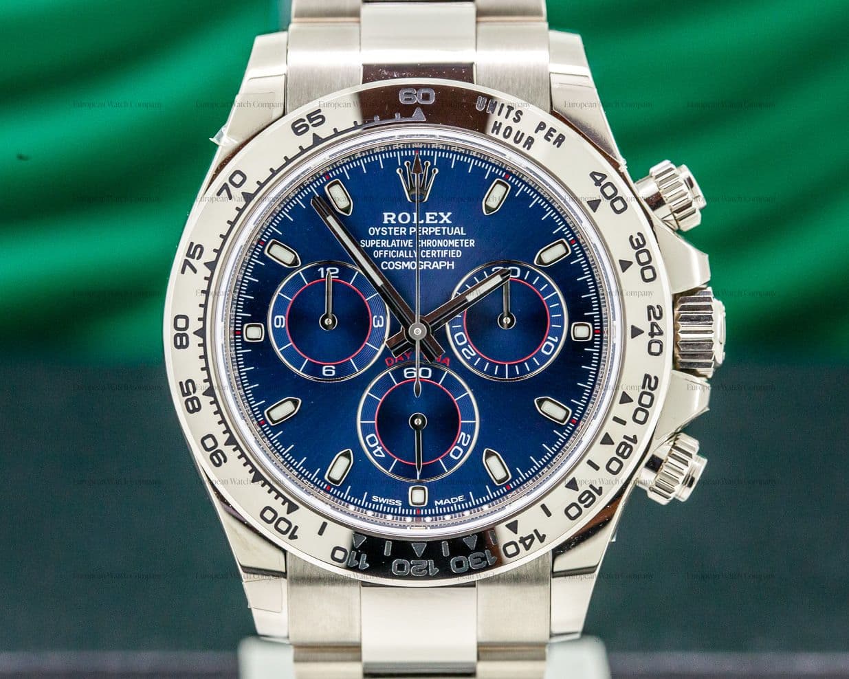 Rolex Daytona Blue Dial 18K White Gold UNWORN