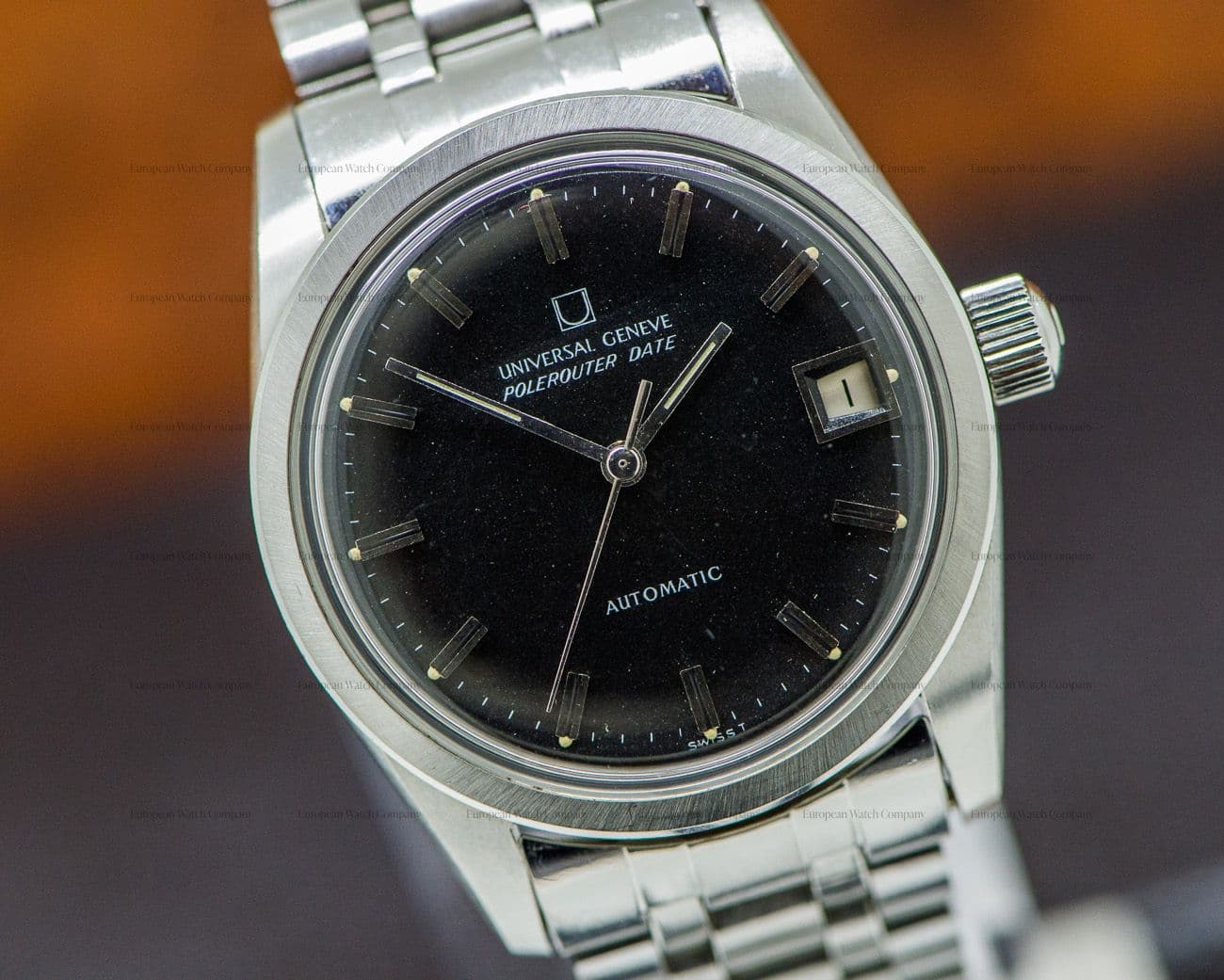 Universal Geneve Vintage Polerouter Date SS / SS Circa 1960's