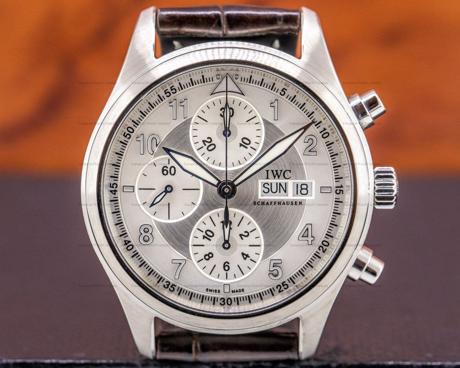 IWC Pilot Spitfire Chronograph SS Silver Dial 42MM