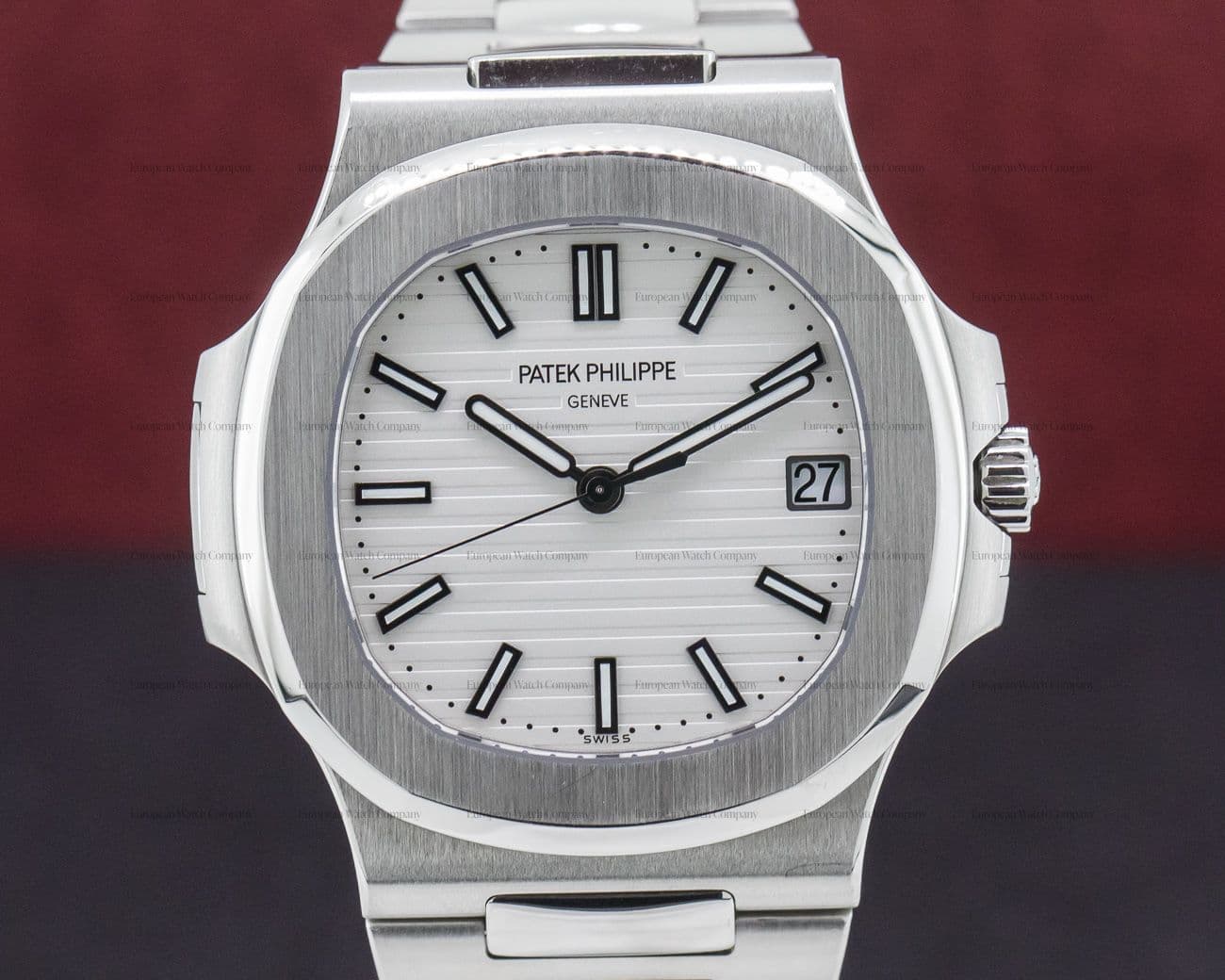 Patek Philippe Jumbo Nautilus White Dial SS 