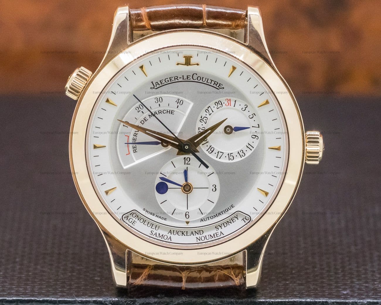 Jaeger LeCoultre Master Geographic 18K Rose Gold
