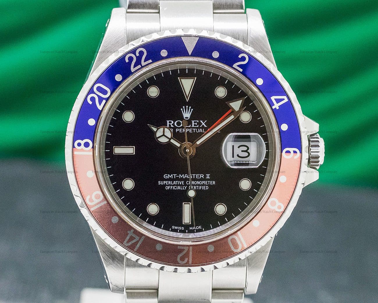 Rolex GMT Master II SS Red / Blue Pepsi Bezel FADED