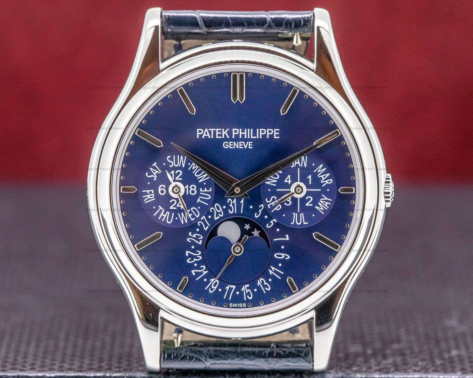 Patek Philippe Perpetual Calendar 5140P Platinum Blue Dial 