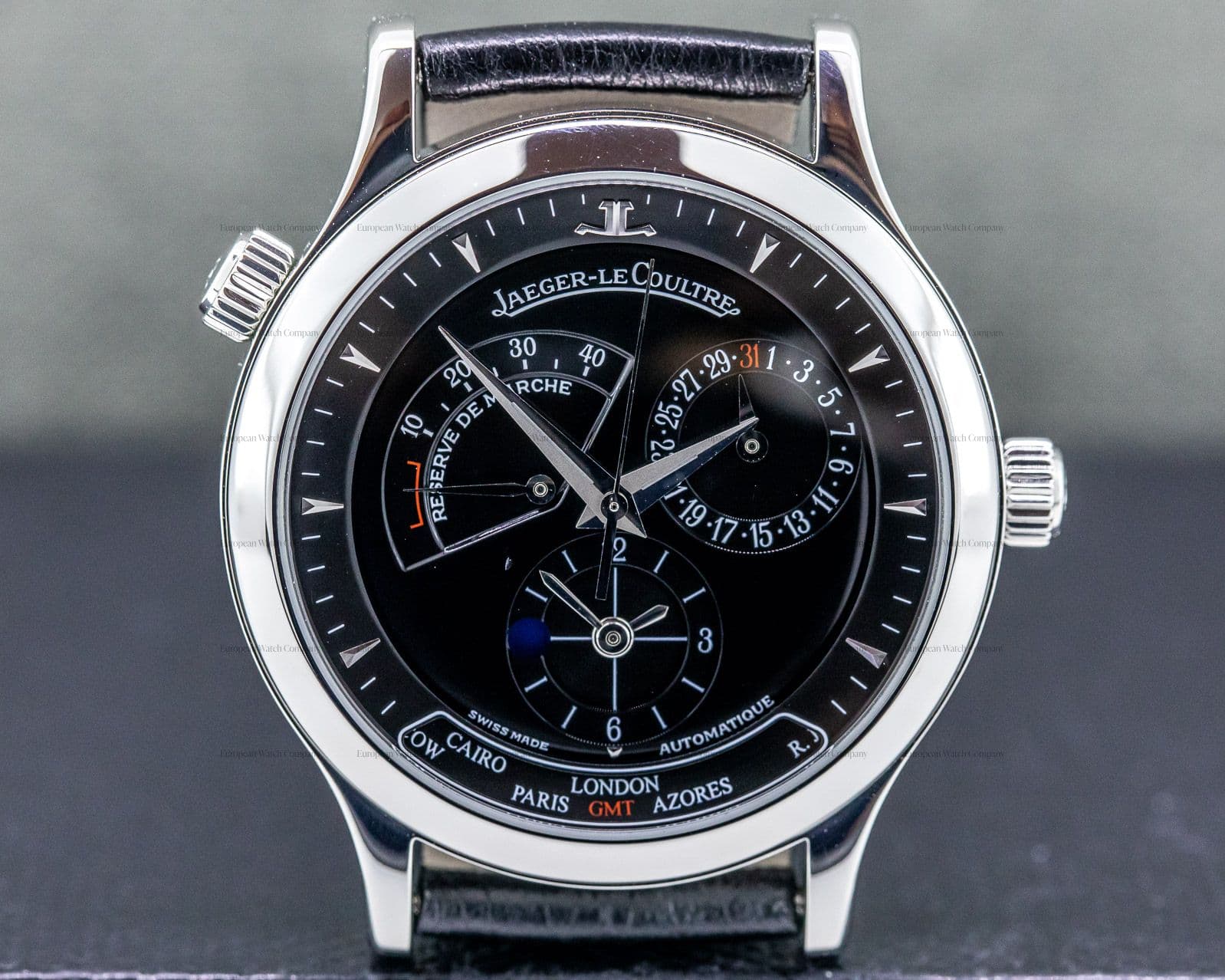 Jaeger LeCoultre Master Geographic SS Black 