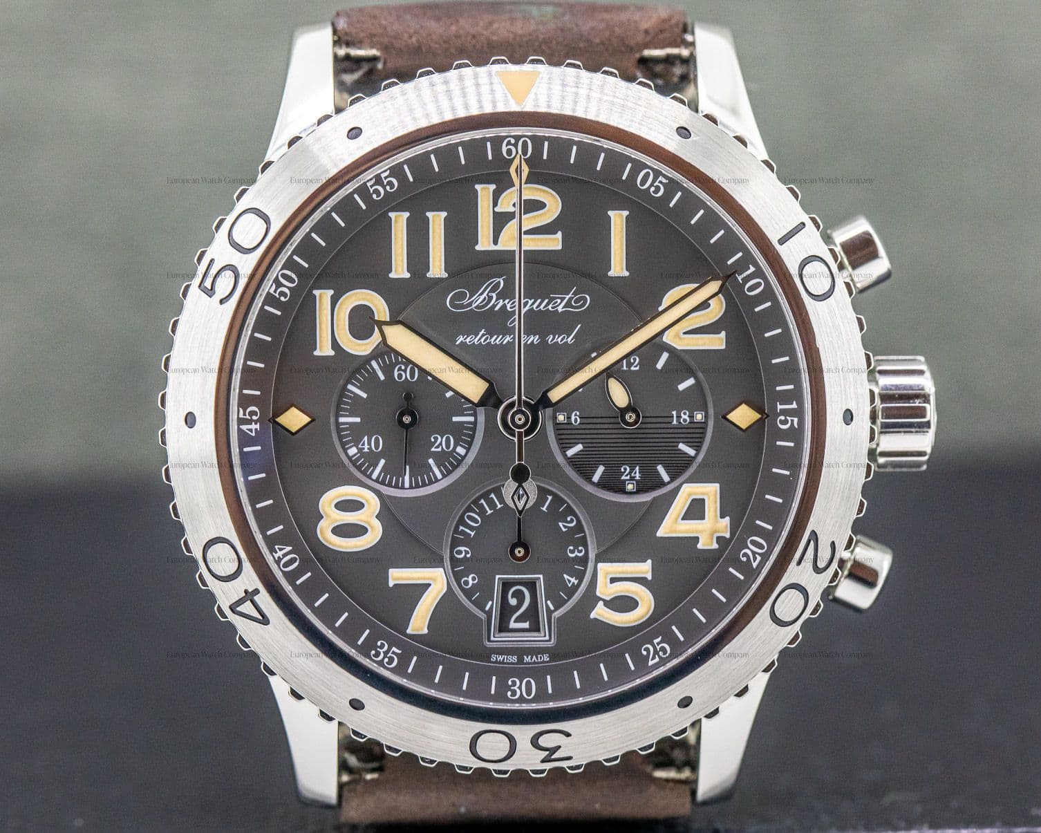 Breguet Type XXI Flyback SS Grey Dial 