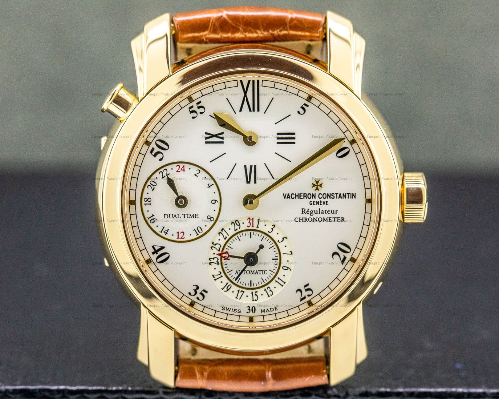 Vacheron Constantin Malte Dual Time Regulator 18K Yellow Gold