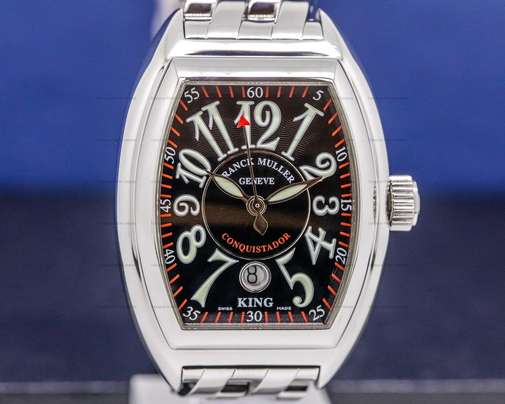 Franck Muller King Conquistador Black Dial SS / SS