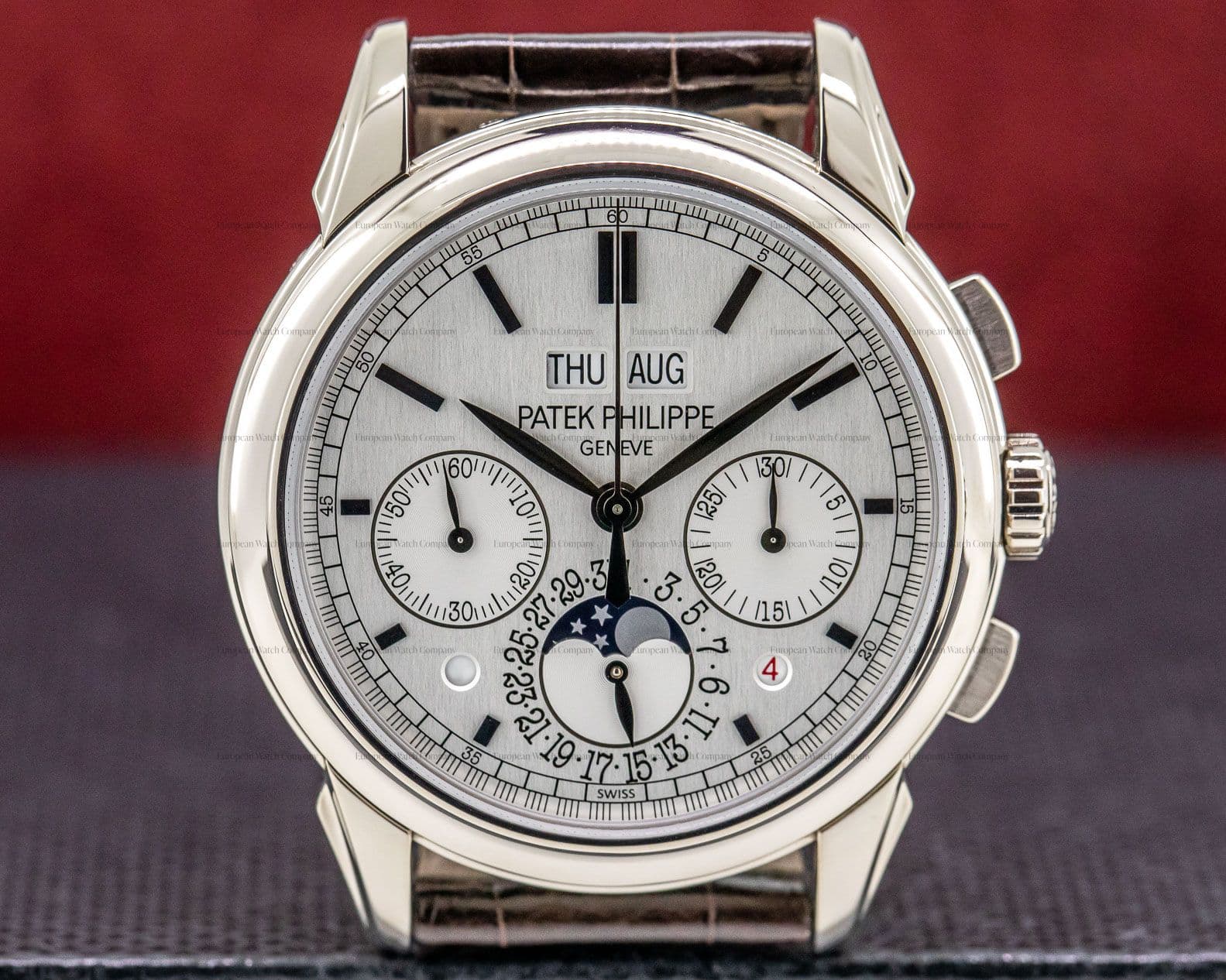Patek Philippe Perpetual Calendar Chronograph 18K White Gold 