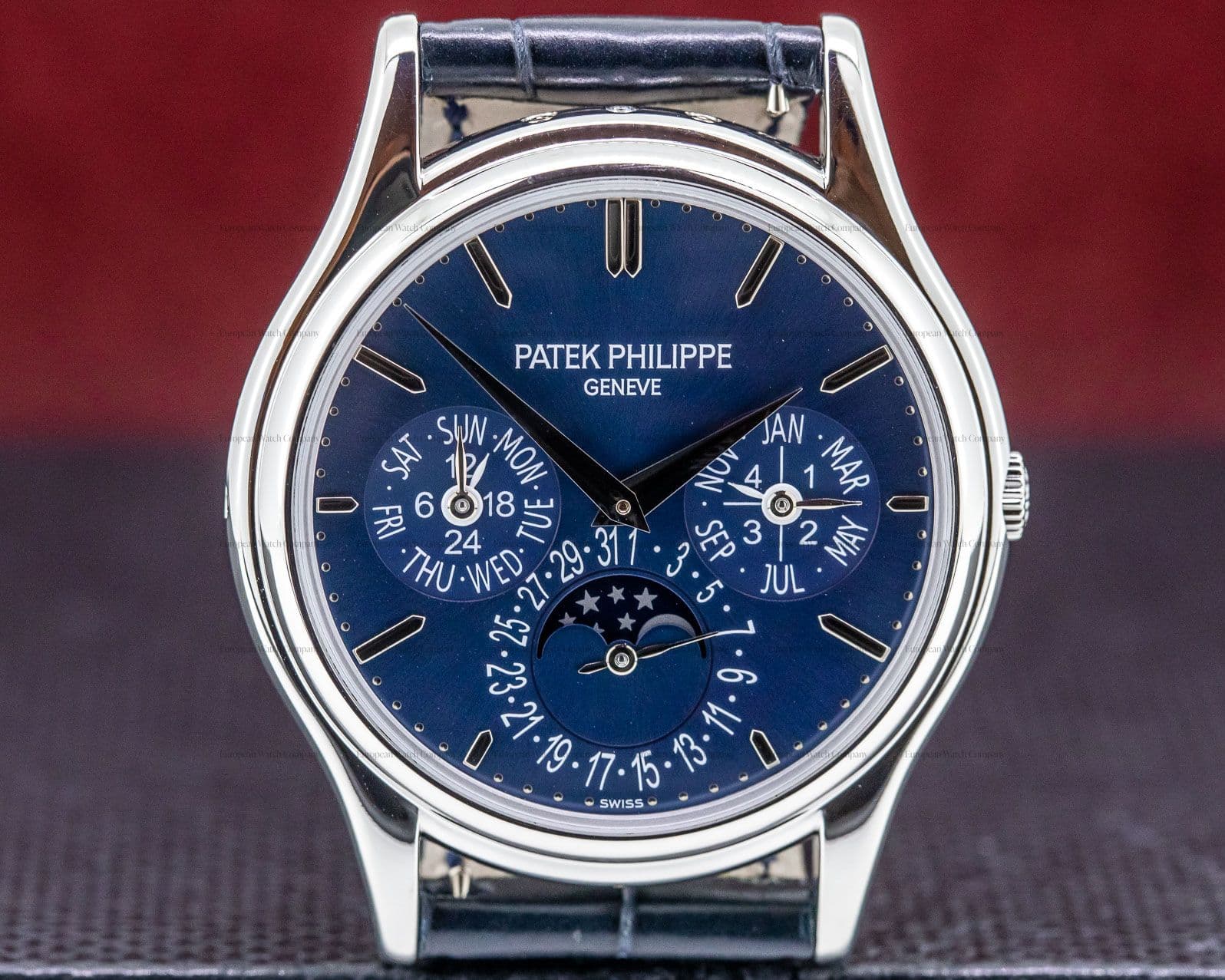 Patek Philippe Perpetual Calendar Platinum Blue Dial 5140