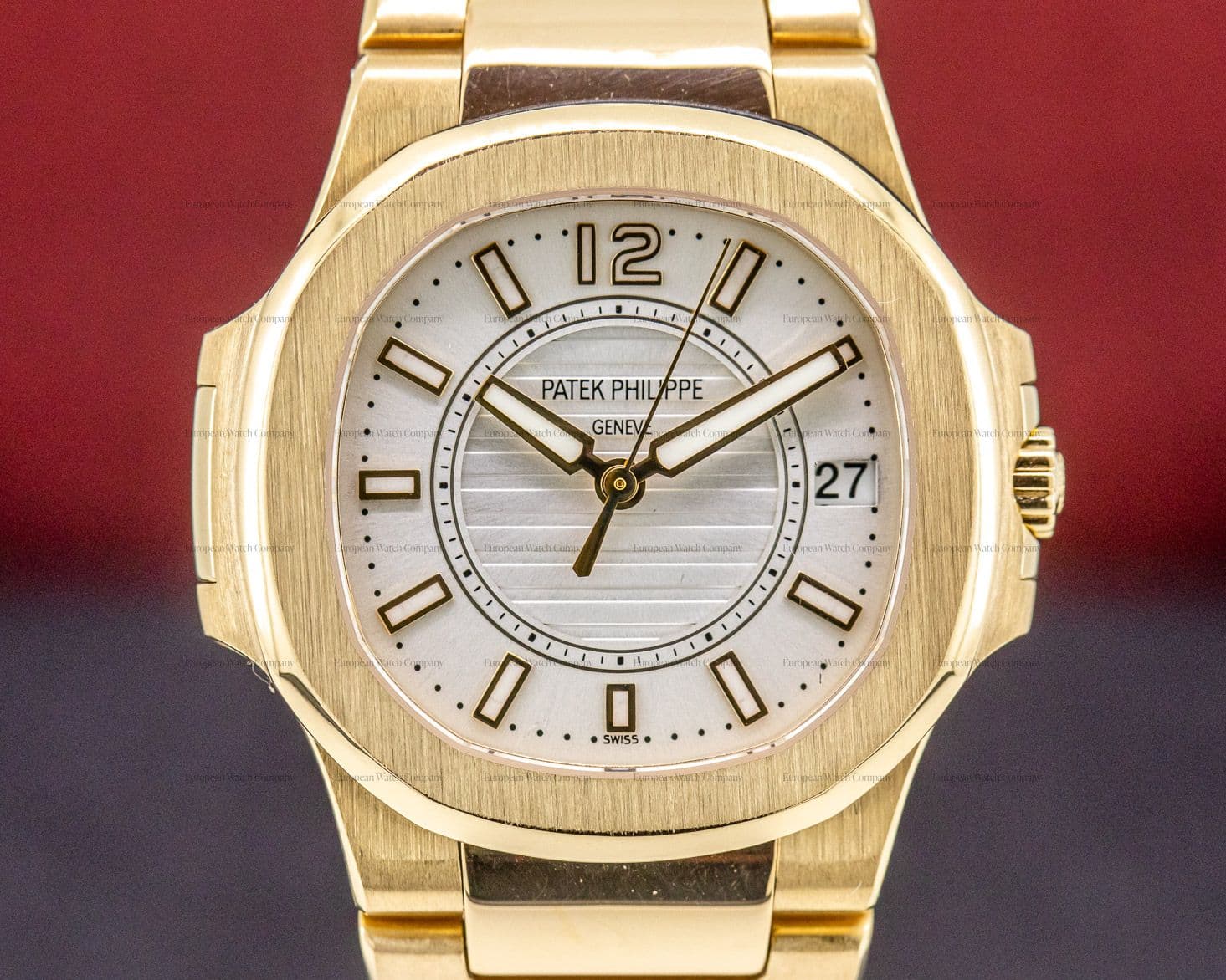 Patek Philippe Nautilus 18K Rose Gold Ladies Watch Quartz