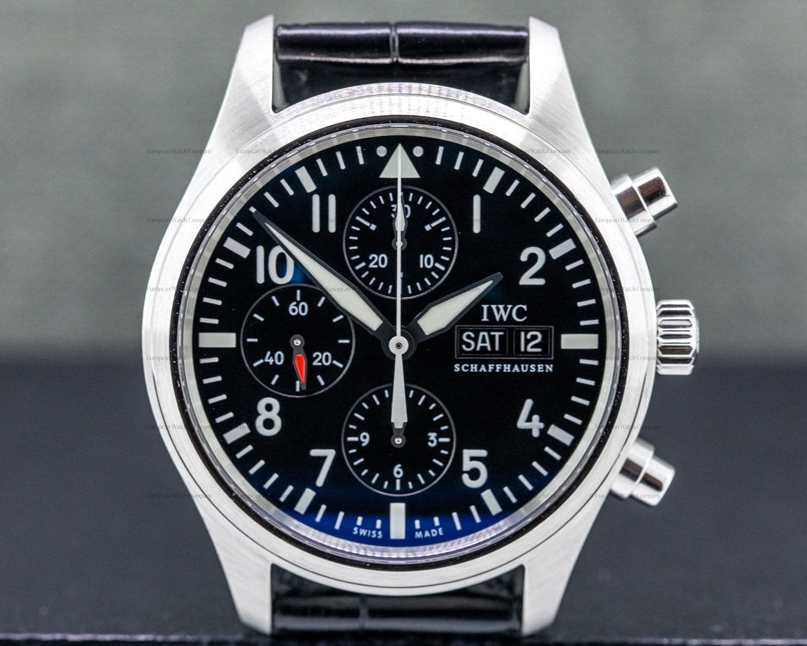 IWC Pilot Chronograph SS / Alligator 