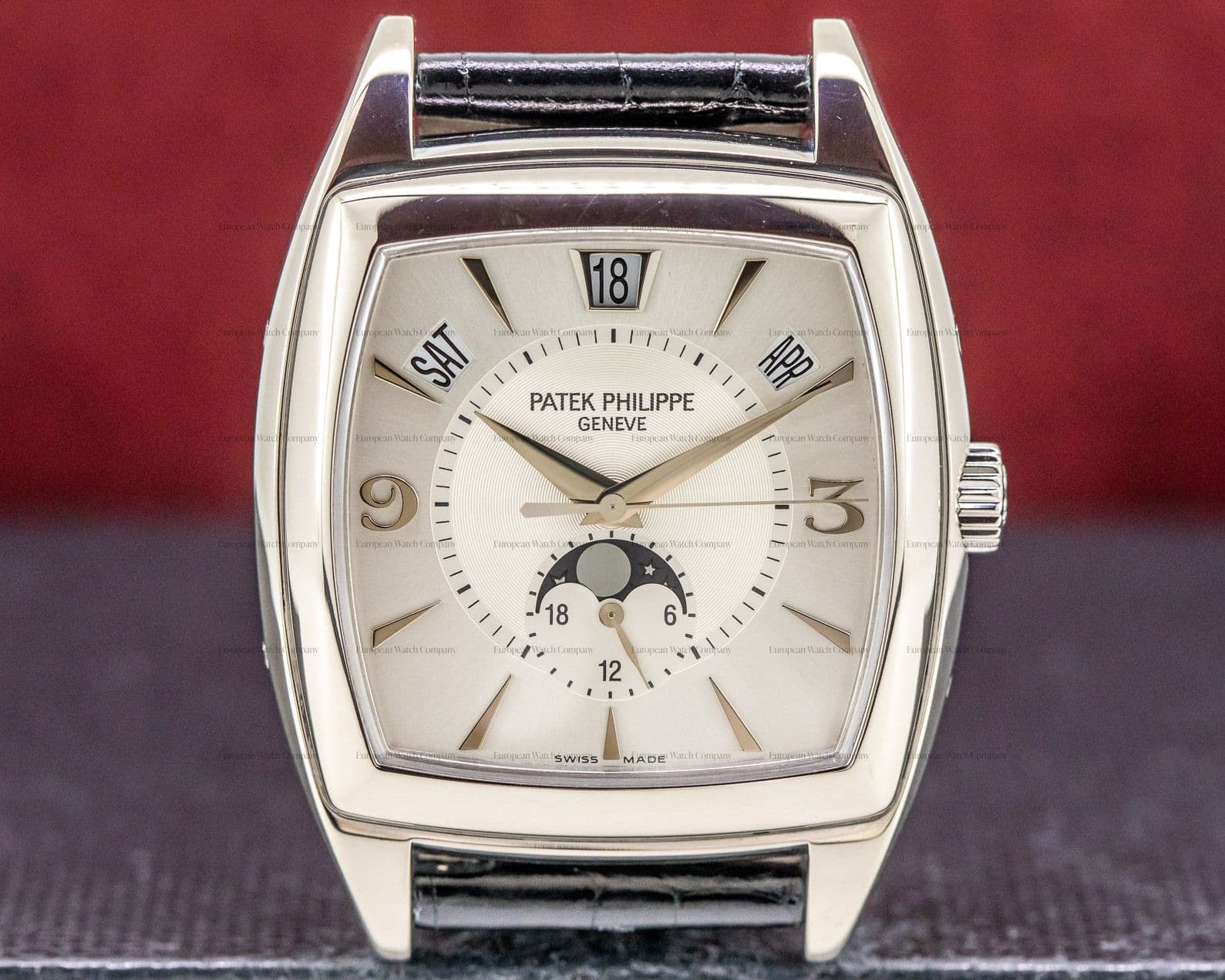 Patek Philippe Gondolo Calendario 18K White Gold Silver Dial 