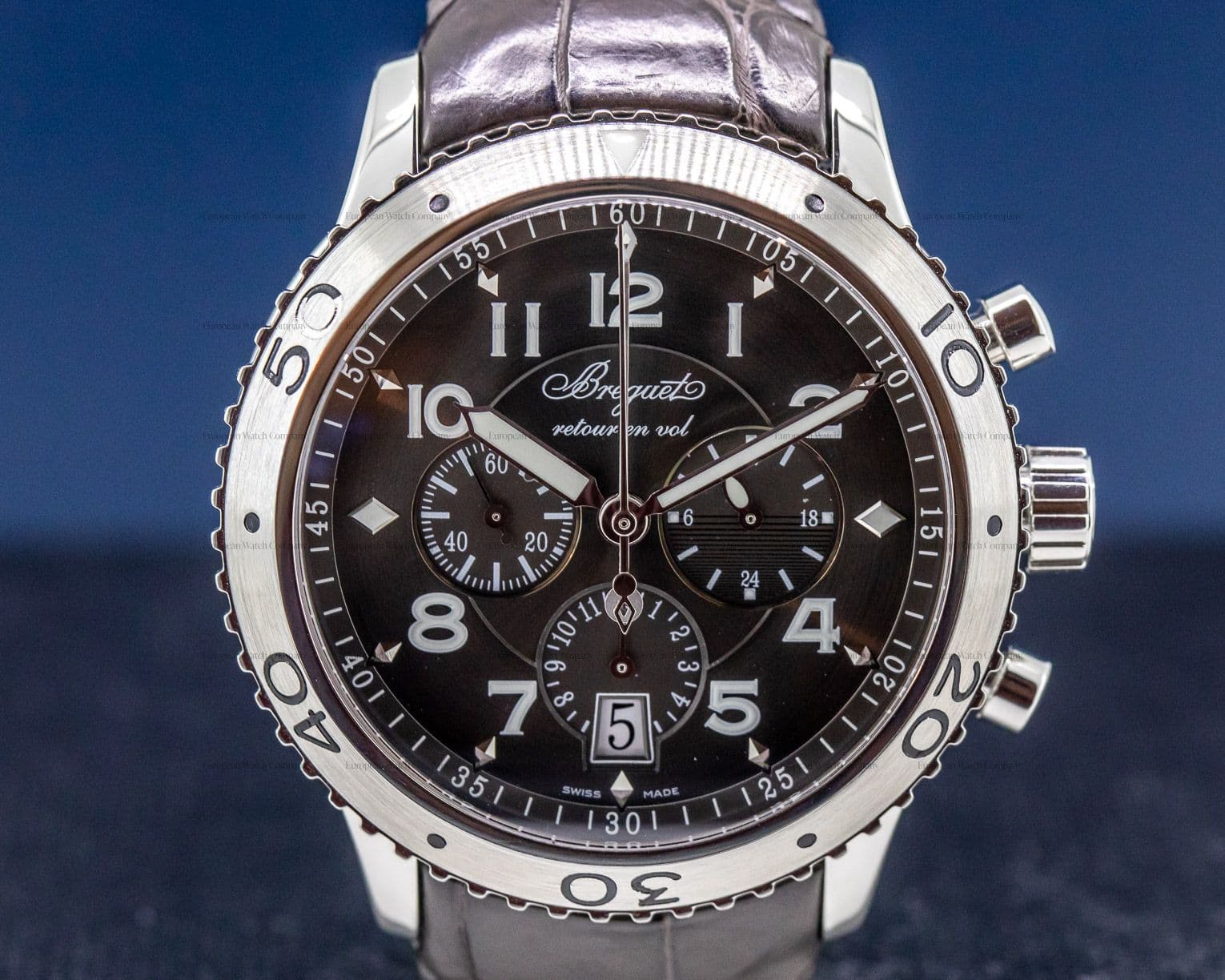 Breguet Type XXI Flyback SS / Alligator 




