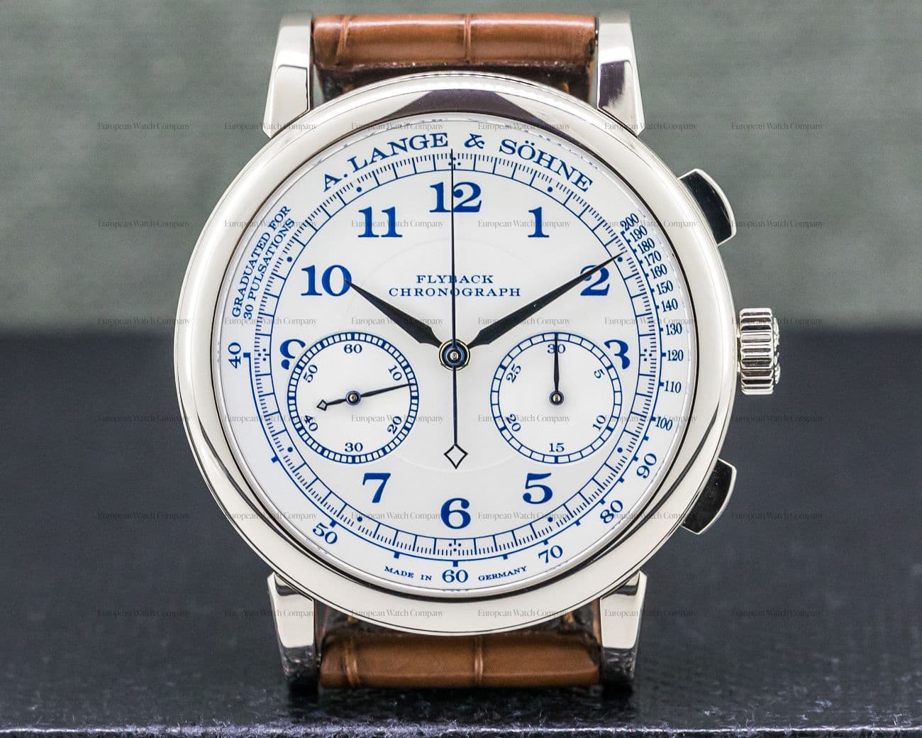A. Lange and Sohne 1815 Chronograph 18K White Gold BOUTIQUE EDITION 
