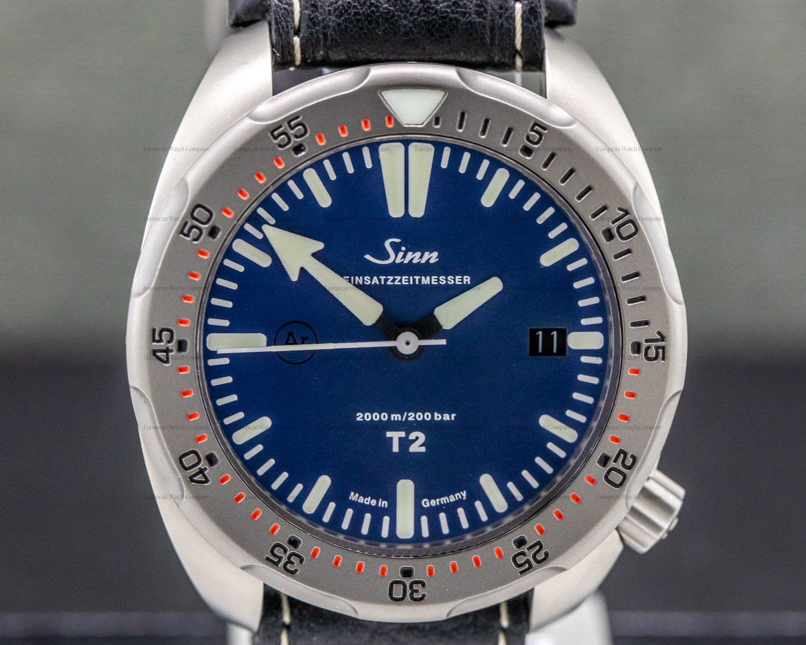 Sinn T2 Blue (EZM 15) Blue Dial / leather