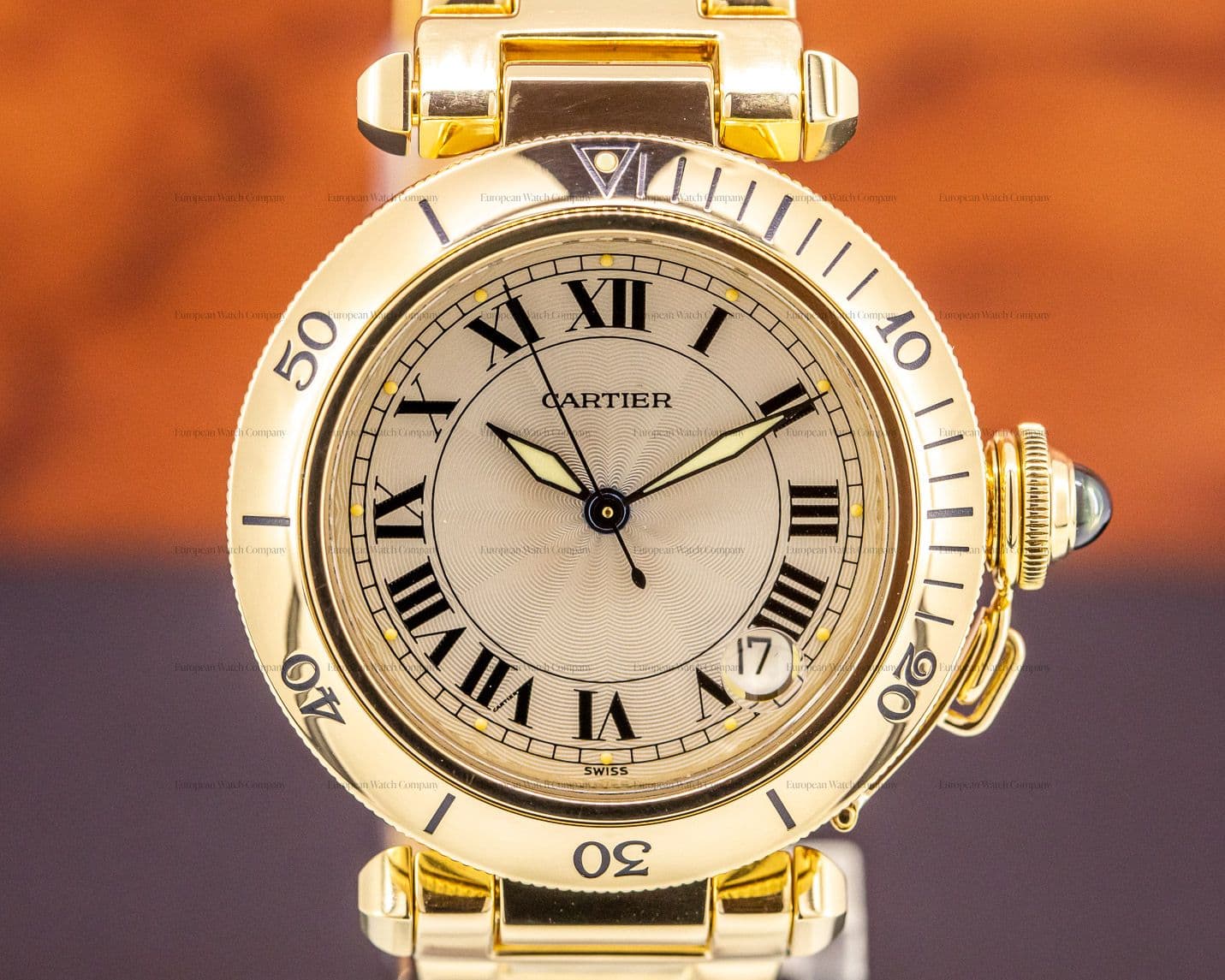 Cartier Pasha Automatic 18k Yellow Gold 35MM