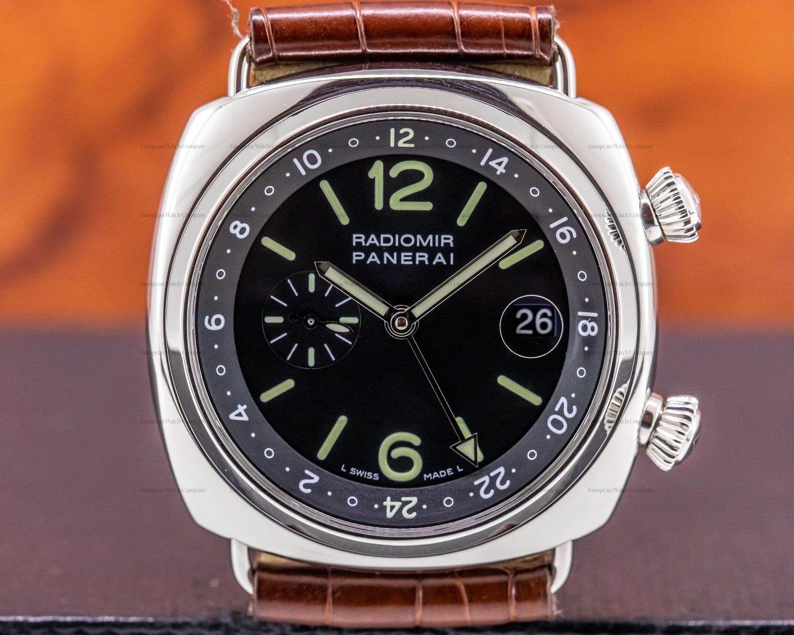 Panerai Radiomir GMT SS Black Dial 42MM 