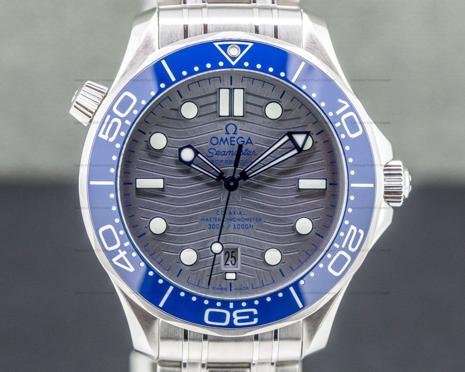 Omega Seamaster Diver 300M SS Grey Dial 