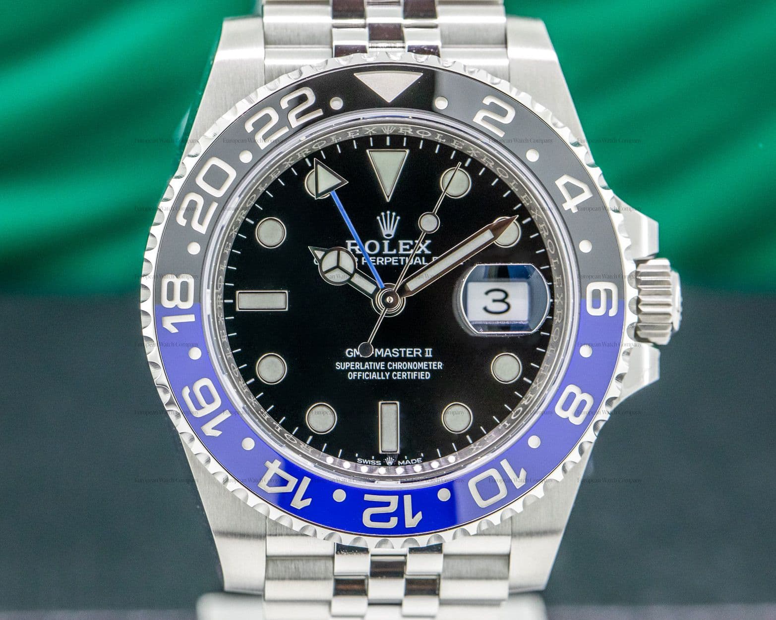 Rolex GMT Master II Ceramic "Batman" SS / Jubilee UNWORN